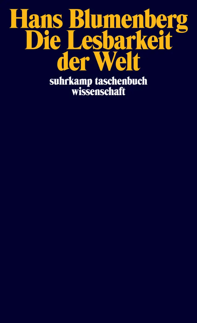 Buchcover von 'Die Lesbarkeit der Welt' - Taschenbuch von Hans Blumenberg