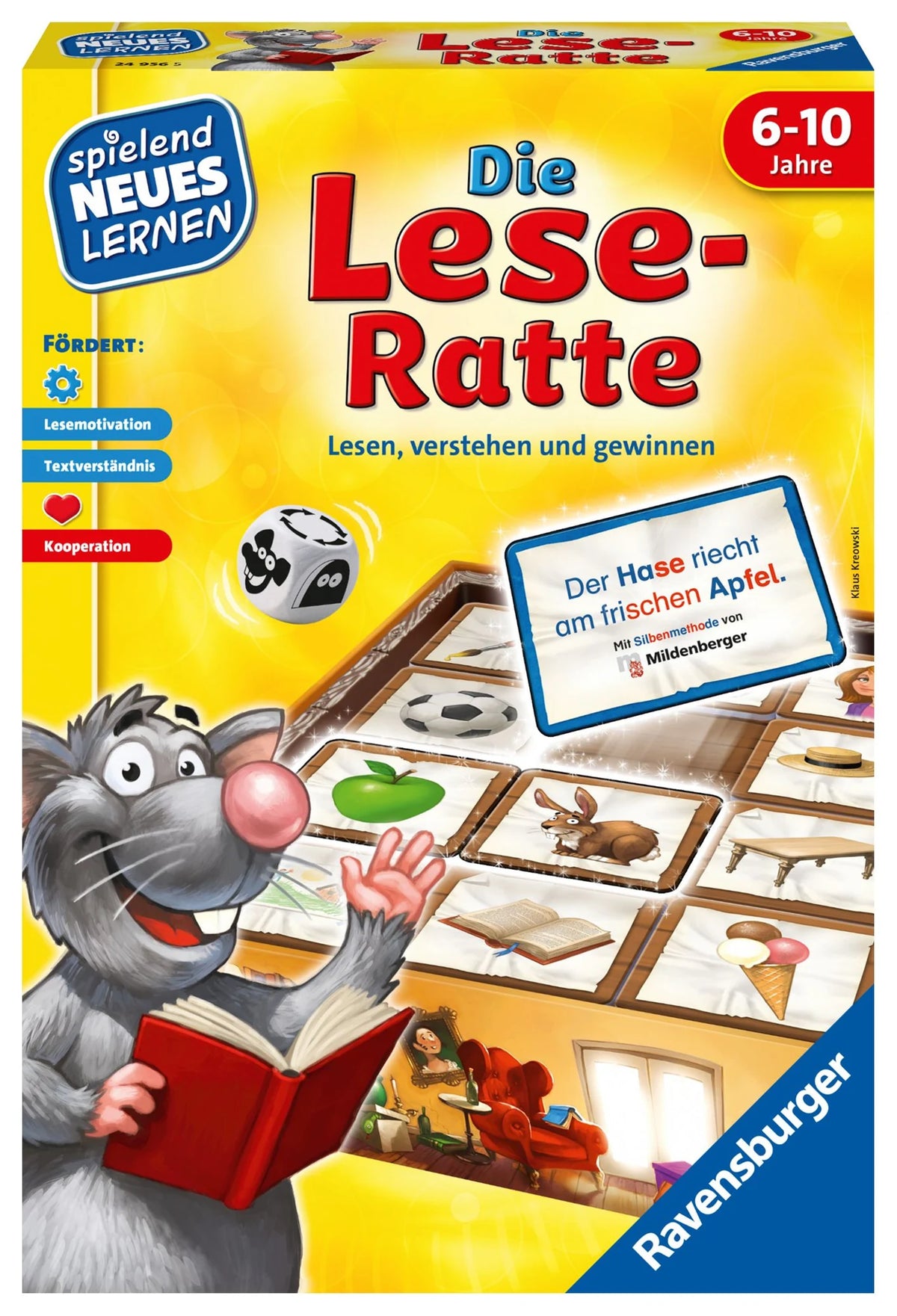 Kinderspiel: Die Lese-Ratte - Kinderspiel ab 6 Jahre