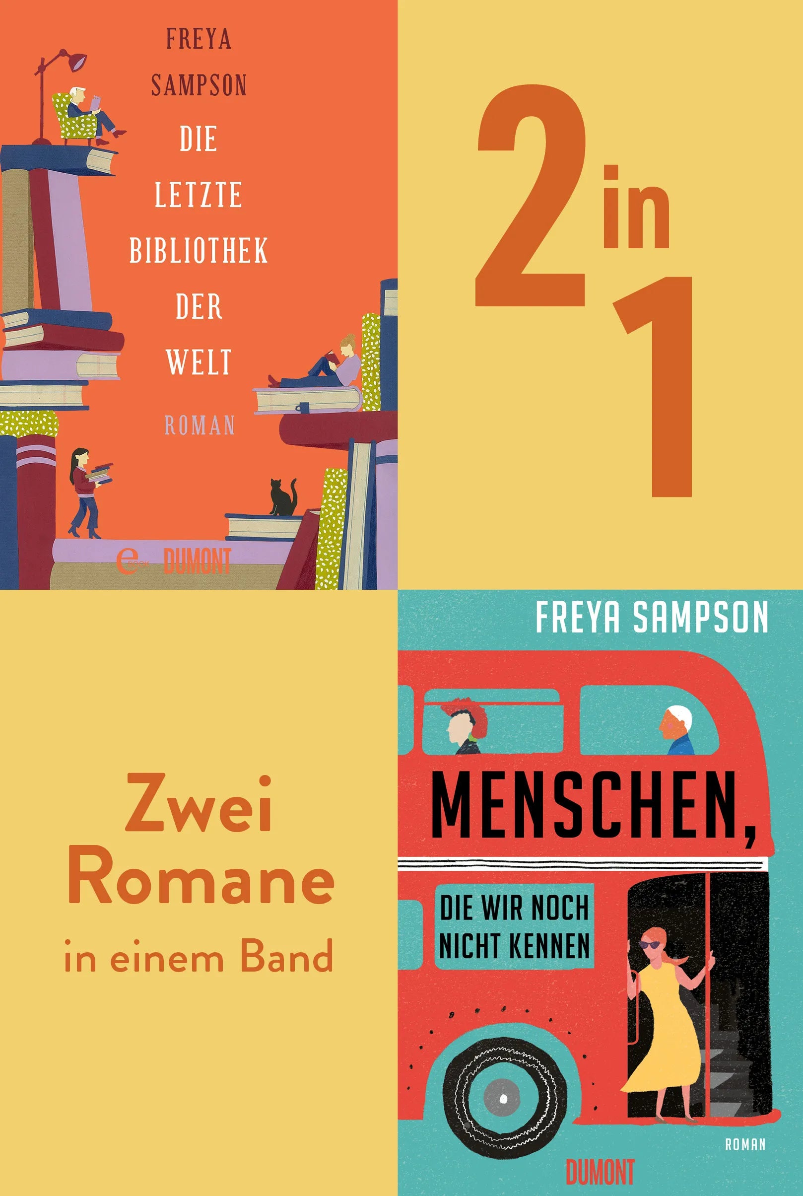 Cover: Die letzte Bibliothek der Welt & Menschen, die wir noch nicht kennen (E-Book) von Freya Sampson