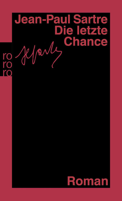 Buchcover von 'Die letzte Chance' - Taschenbuch von Jean-Paul Sartre