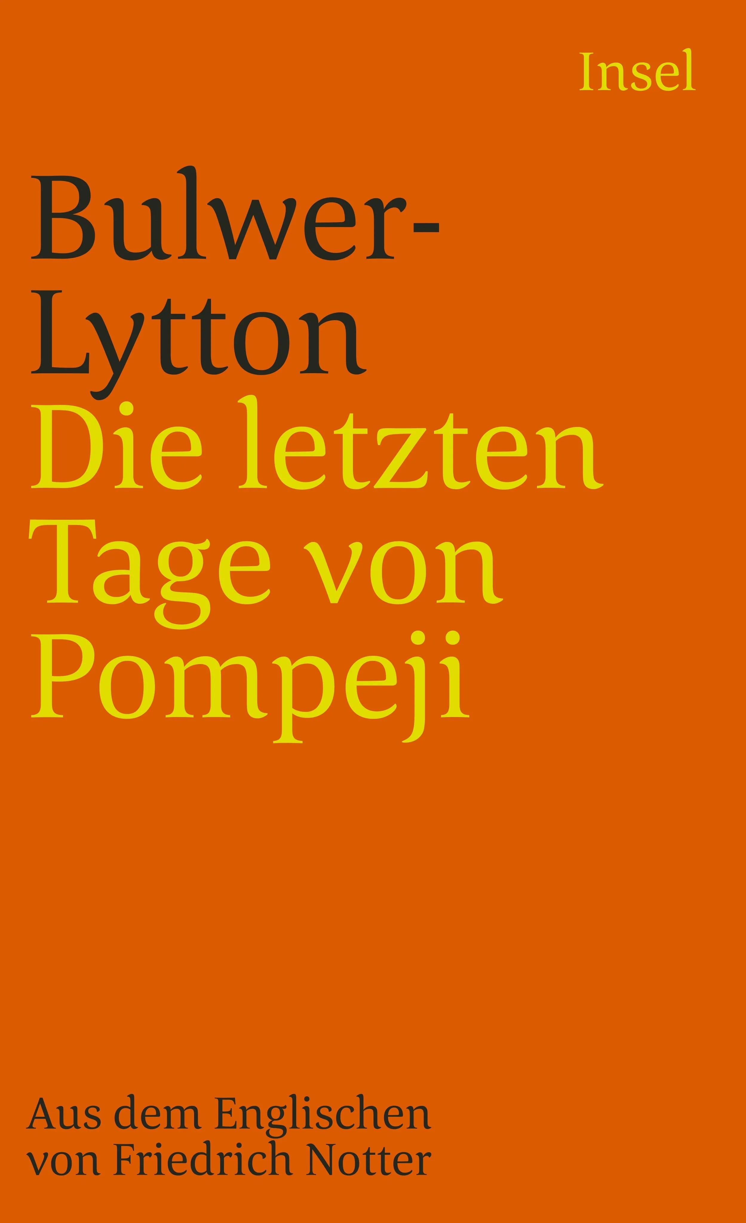 Buchcover von 'Die letzten Tage von Pompeji' - Taschenbuch von Edward George Bulwer-Lytton