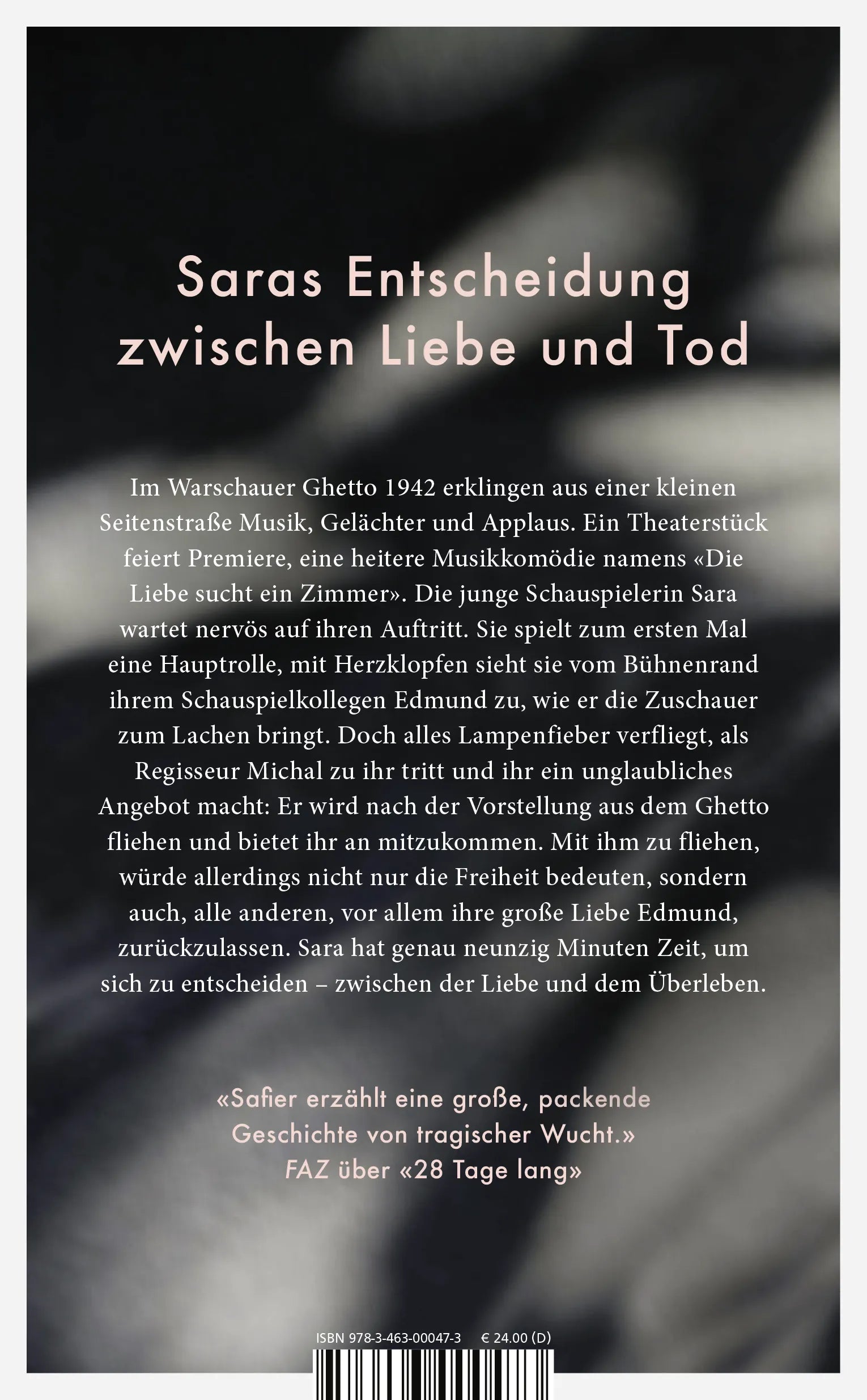 Buchrückseite von 'Die Liebe sucht ein Zimmer' mit Klappentext - Gebundene Ausgabe