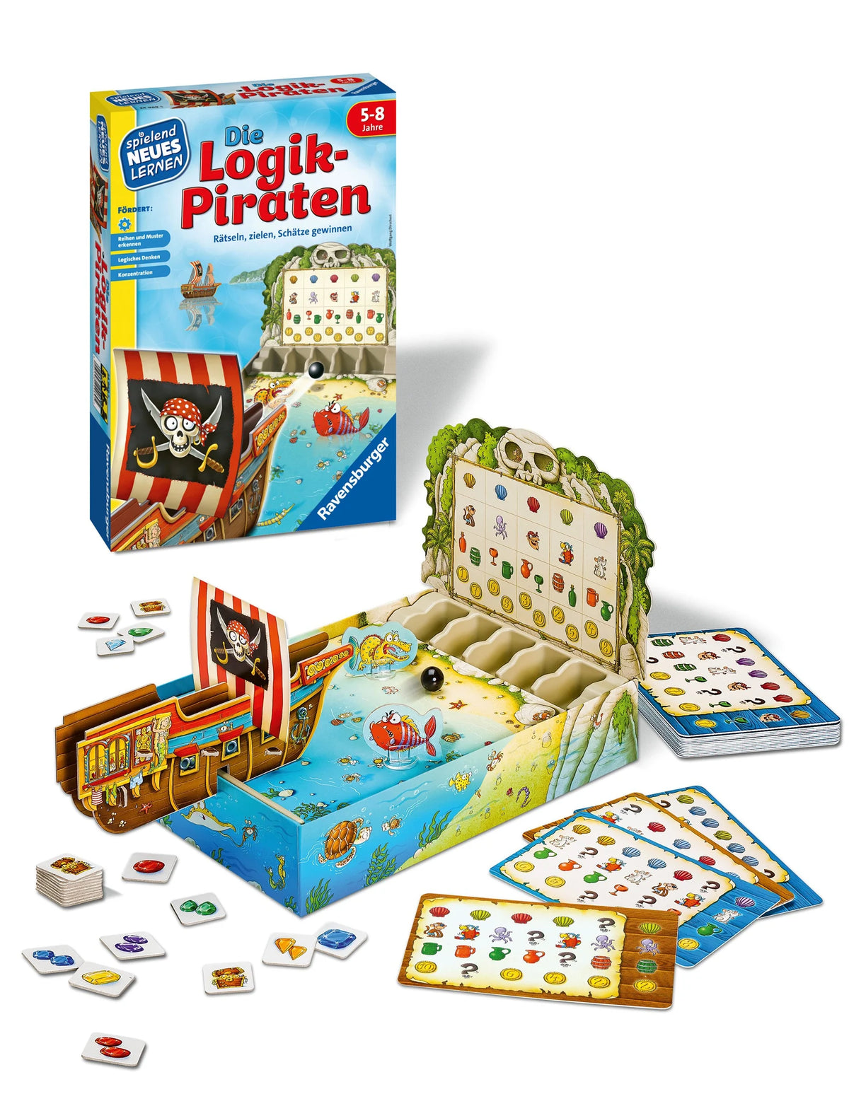 Die Logik-Piraten - Kinderspiel ab 5 Jahre – Ansicht