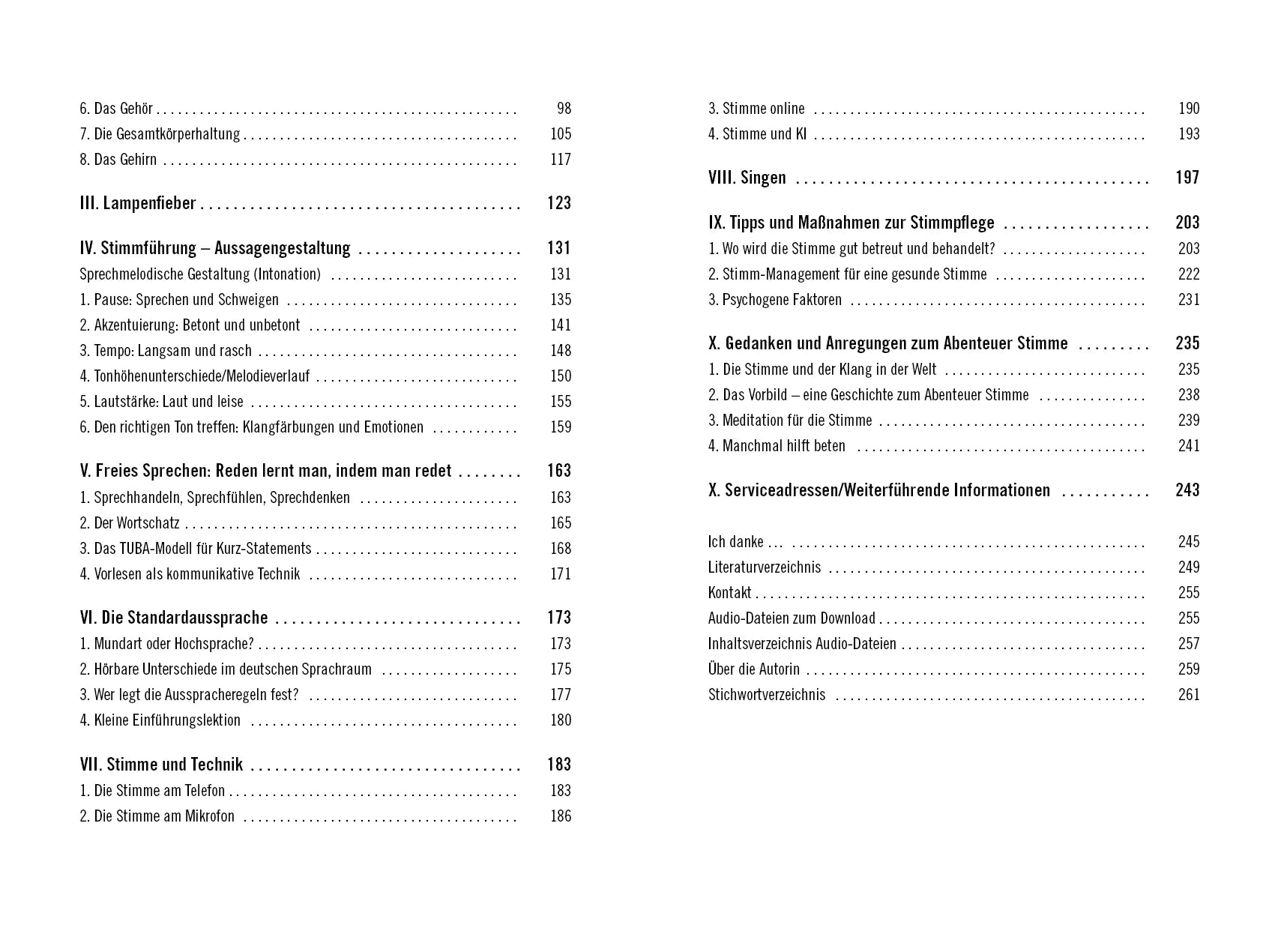 Innenansicht von 'Die Macht der Stimme' - Taschenbuch