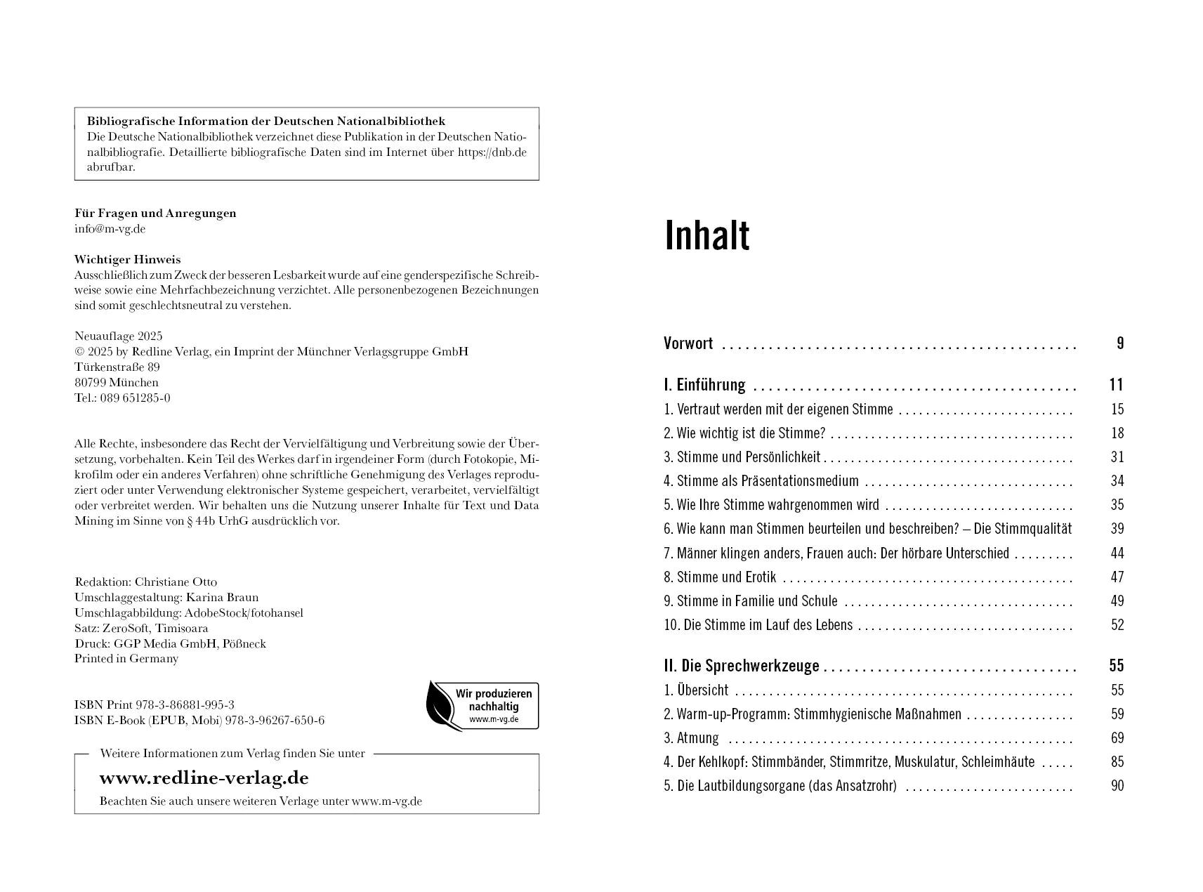 Innenansicht von 'Die Macht der Stimme' - Taschenbuch