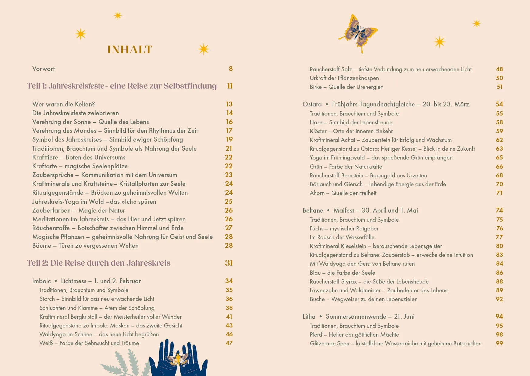 Innenansicht von 'Die Magie der 8 Jahreskreisfeste' - Gebundene Ausgabe