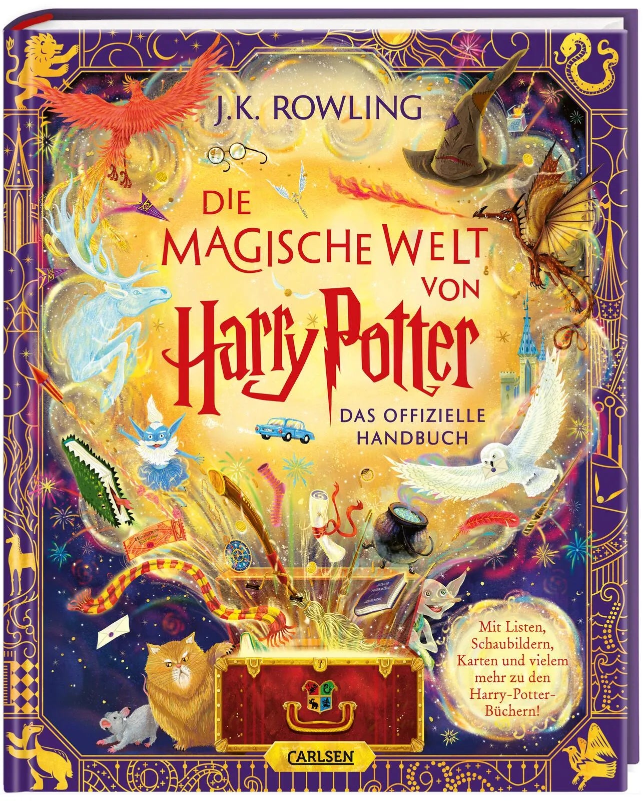 Buchcover von 'Die magische Welt von Harry Potter: Das offizielle Handbuch' - Gebundene Ausgabe von J.K. Rowling