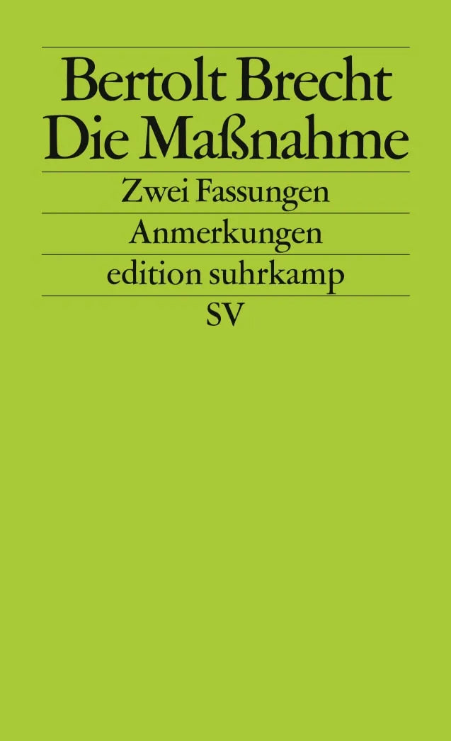 Buchcover von 'Die Maßnahme' - Taschenbuch von Bertolt Brecht