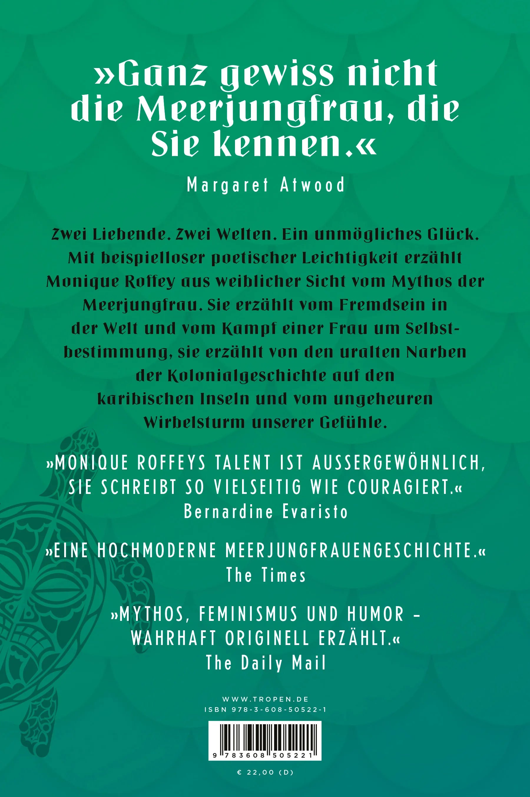 Buchrückseite von 'Die Meerjungfrau von Black Conch' mit Klappentext - Gebundene Ausgabe