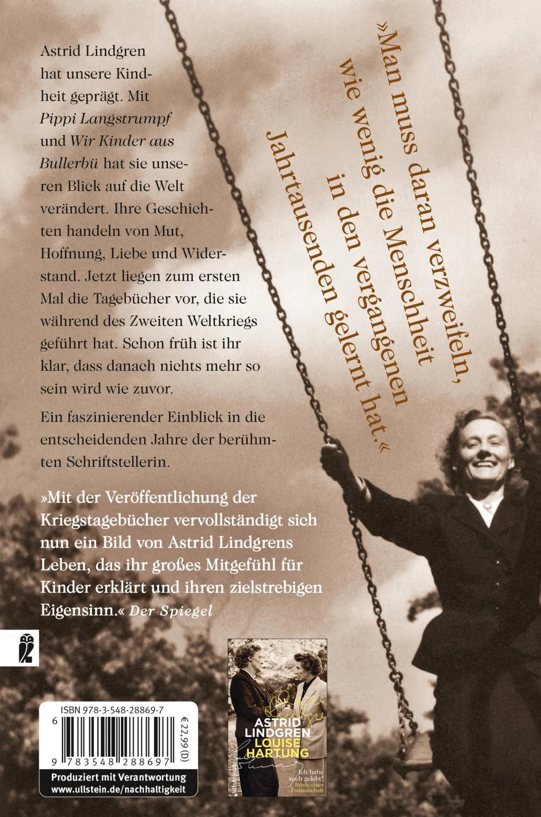 Buchrückseite von 'Die Menschheit hat den Verstand verloren' mit Klappentext - Paperback