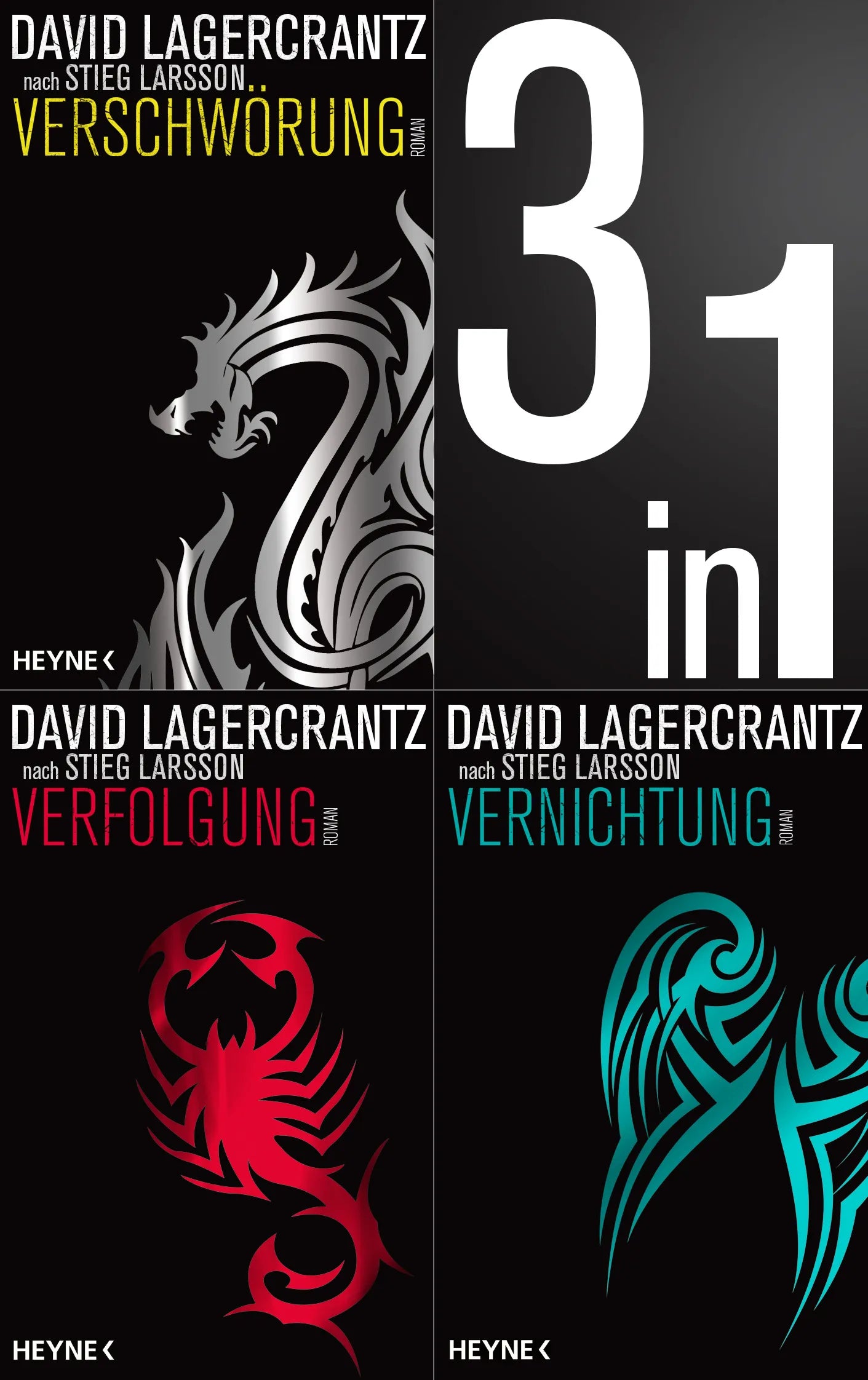 Cover: Die Millennium-Saga 4-6: Verschwörung / Verfolgung / Vernichtung (E-Book) von David Lagercrantz