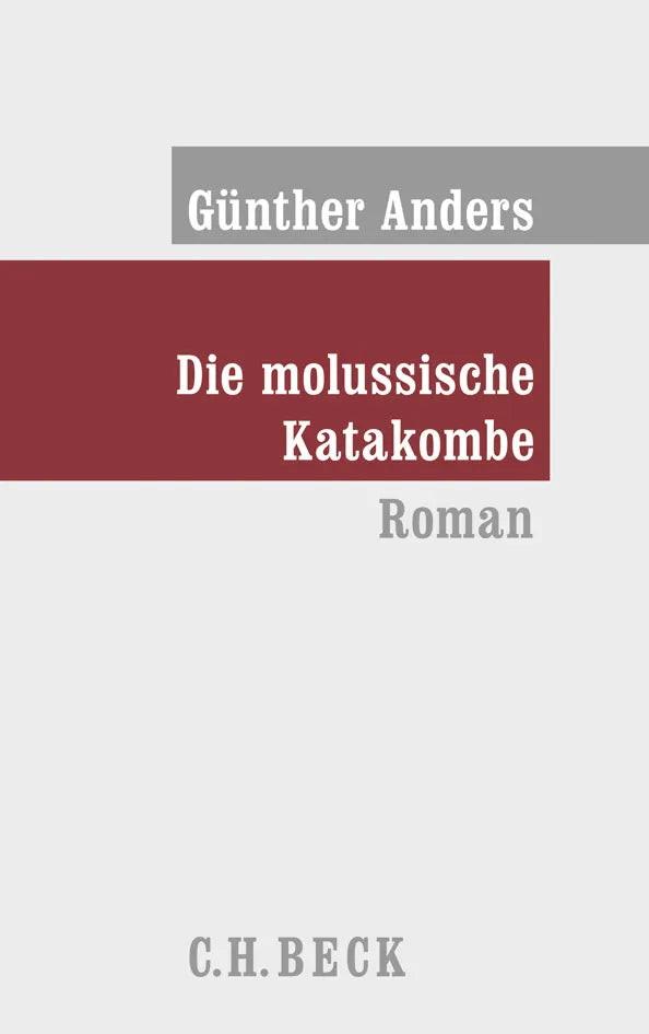 Buchcover von 'Die molussische Katakombe' - Gebundene Ausgabe von Günther Anders