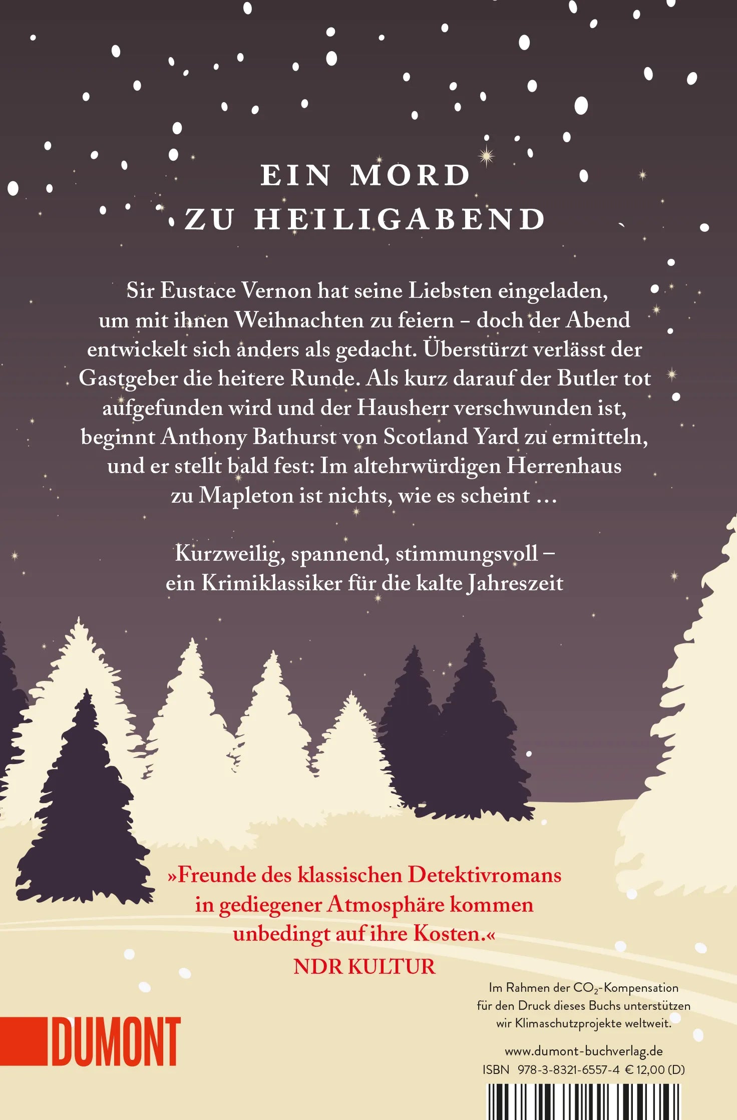 Buchrückseite von 'Die Morde von Mapleton' mit Klappentext - Taschenbuch