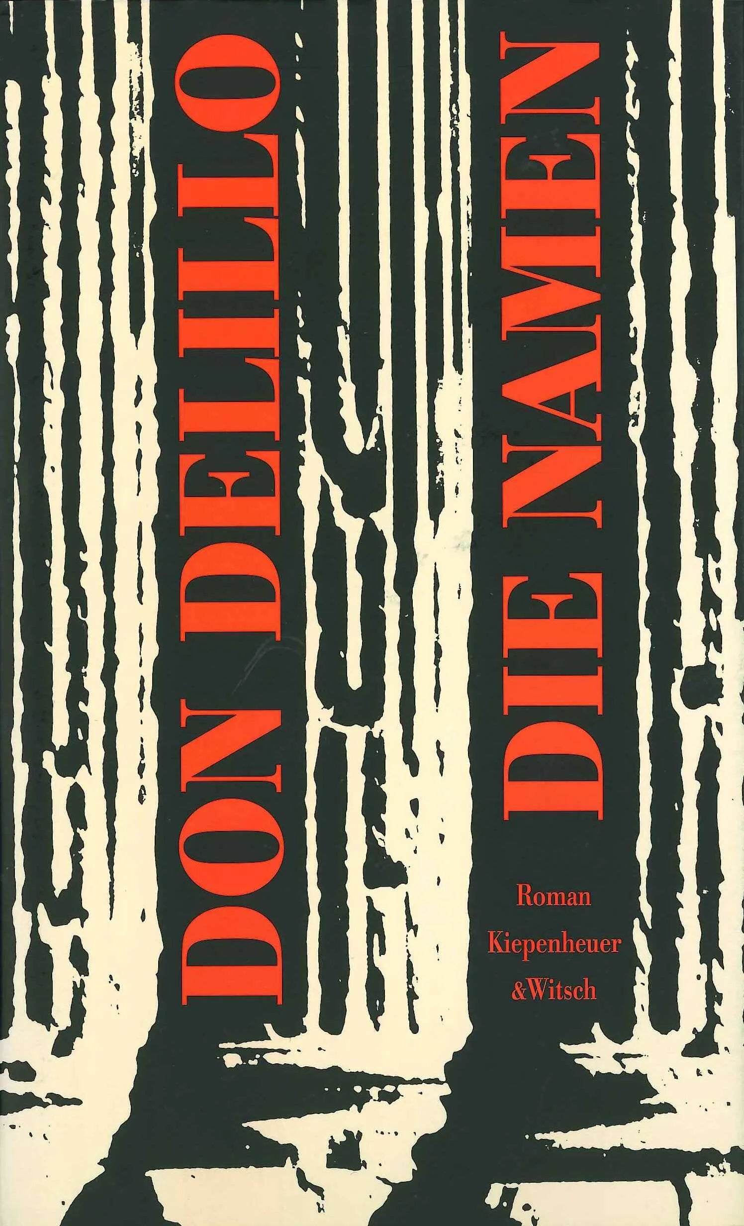 Buchcover von 'Die Namen' - Gebundene Ausgabe von Don DeLillo