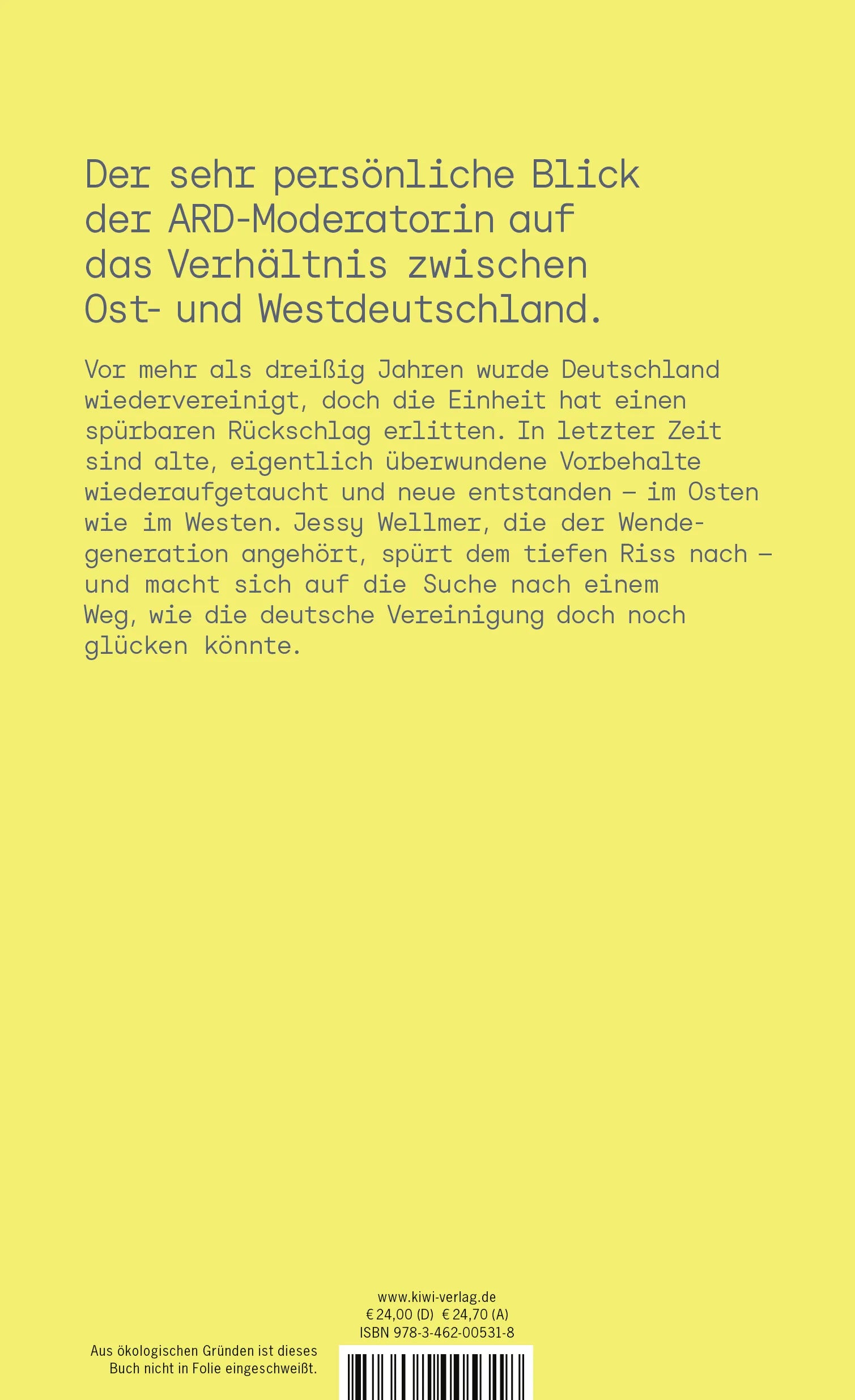 Buchrückseite von 'Die neue Entfremdung' mit Klappentext - Gebundene Ausgabe