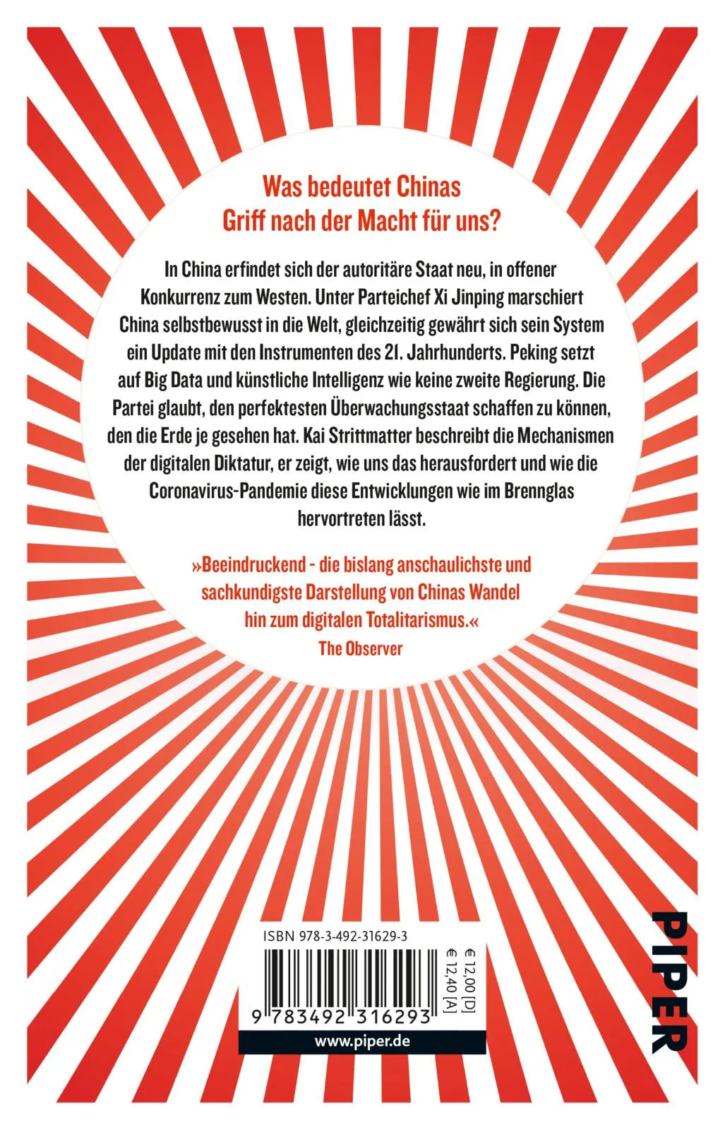 Buchrückseite von 'Die Neuerfindung der Diktatur' mit Klappentext - Taschenbuch
