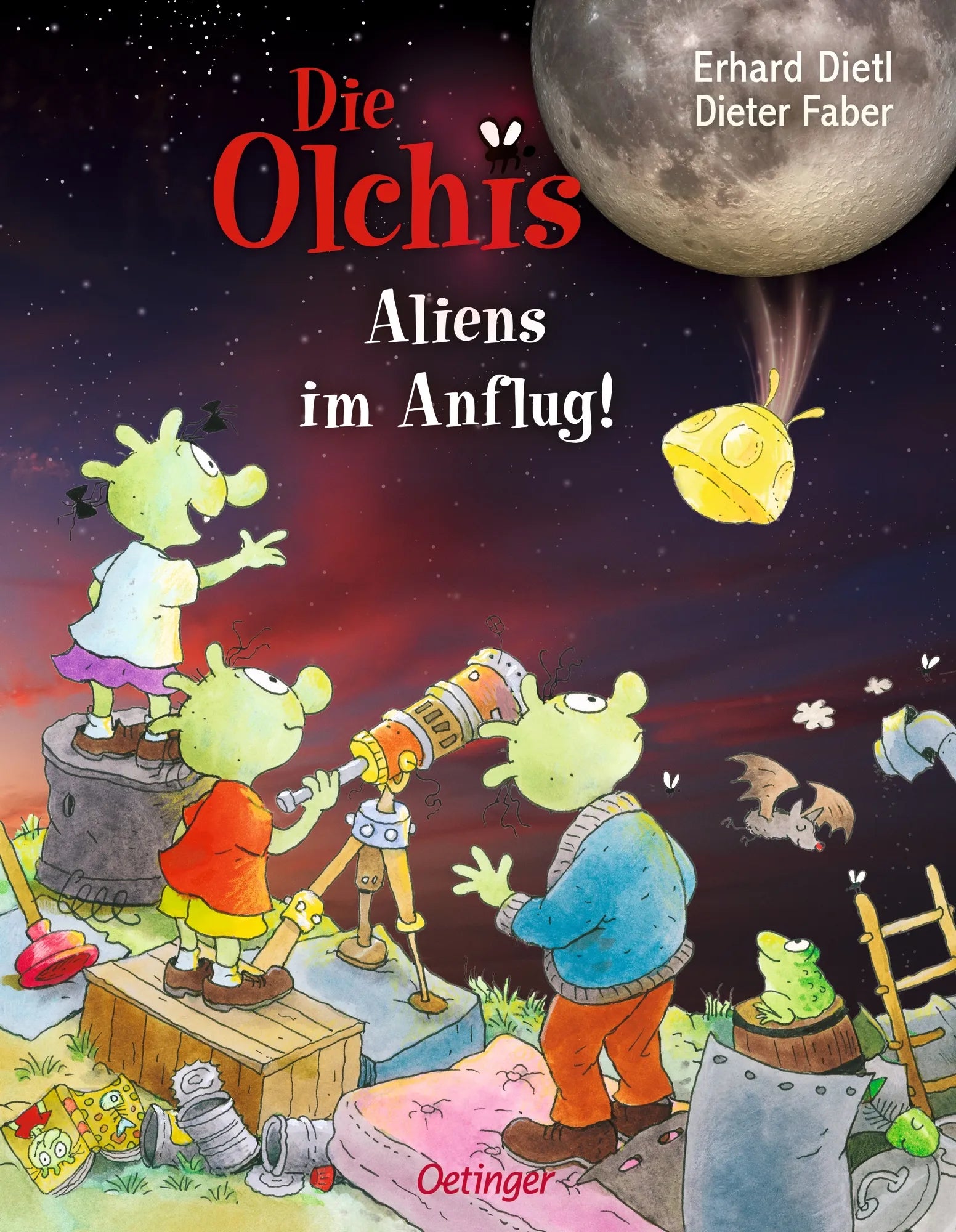 Buchcover von 'Die Olchis. Aliens im Anflug!' - Gebundene Ausgabe von Erhard Dietl