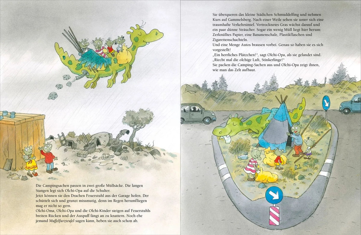 Detailansicht: Die Olchis. Camping kann so krötig sein! (Hardcover)