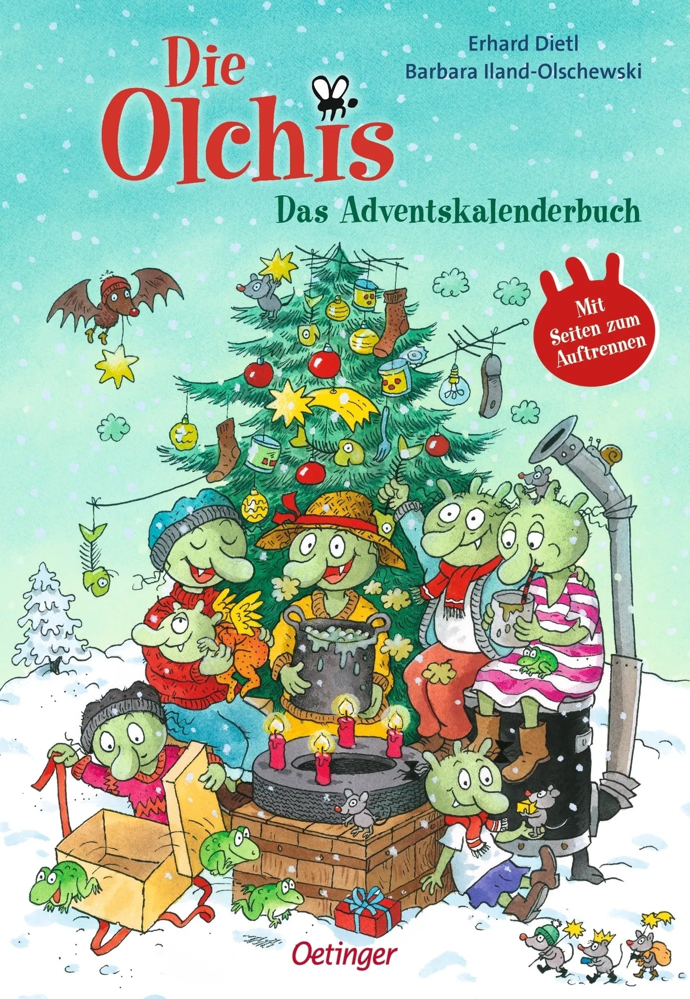 Buchcover von 'Die Olchis. Das Adventskalenderbuch' - Gebundene Ausgabe von Erhard Dietl