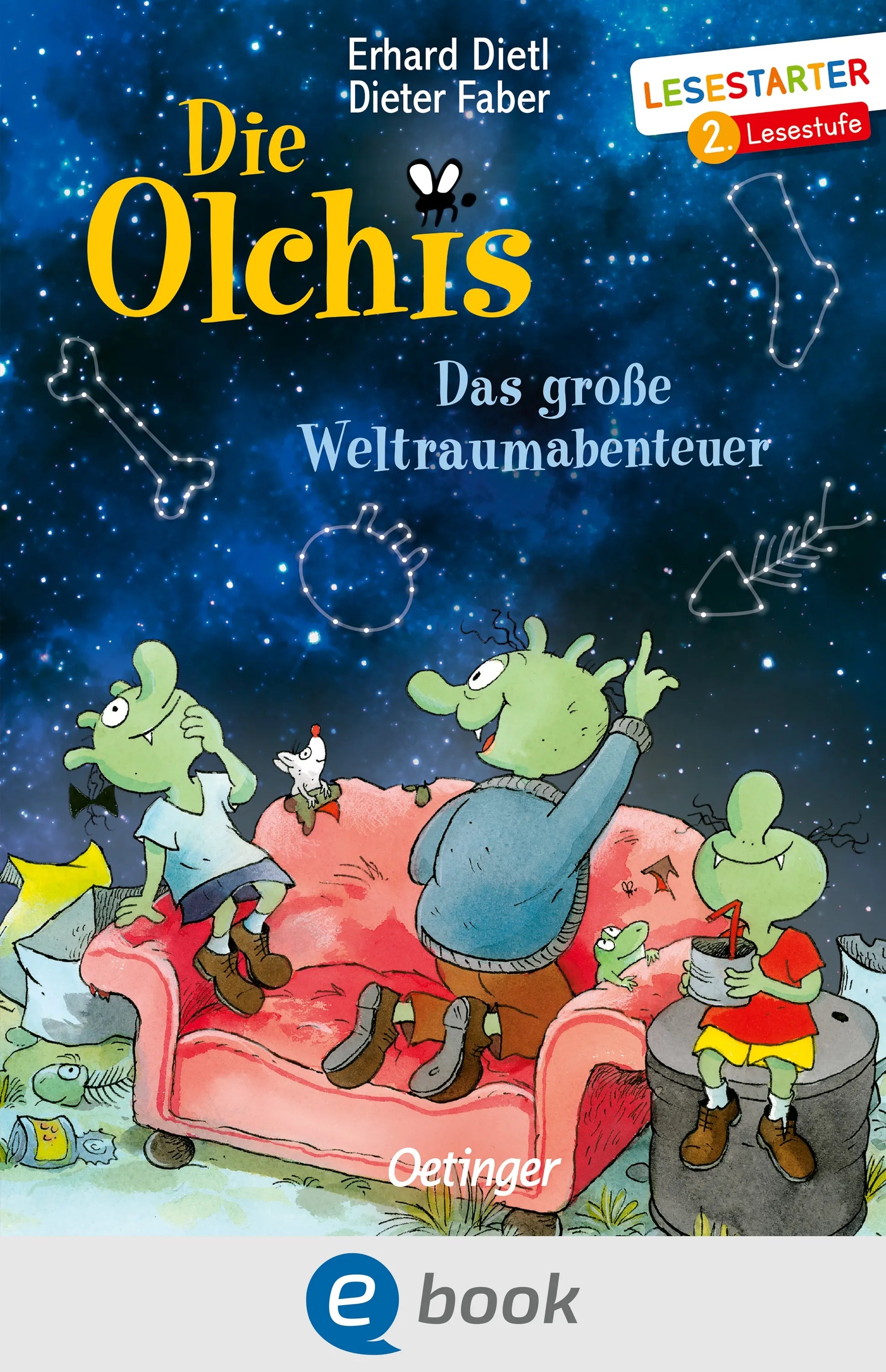 Cover: Die Olchis. Das große Weltraum-Abenteuer (E-Book) von Erhard Dietl