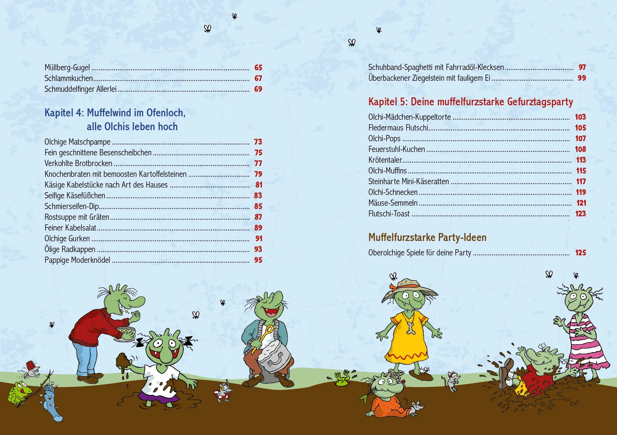 Innenansicht von 'Die Olchis – Das Koch- und Backbuch' - Gebundene Ausgabe