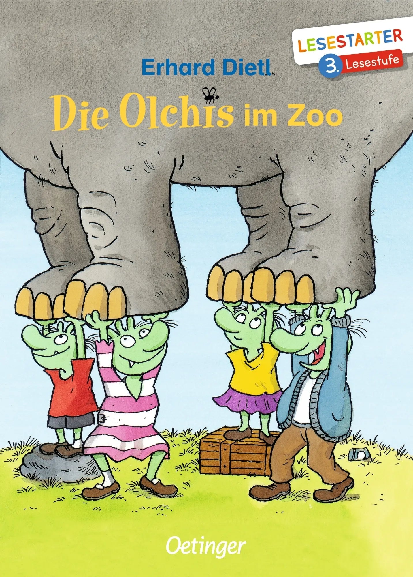 Buchcover von 'Die Olchis im Zoo' - Gebundene Ausgabe von Erhard Dietl