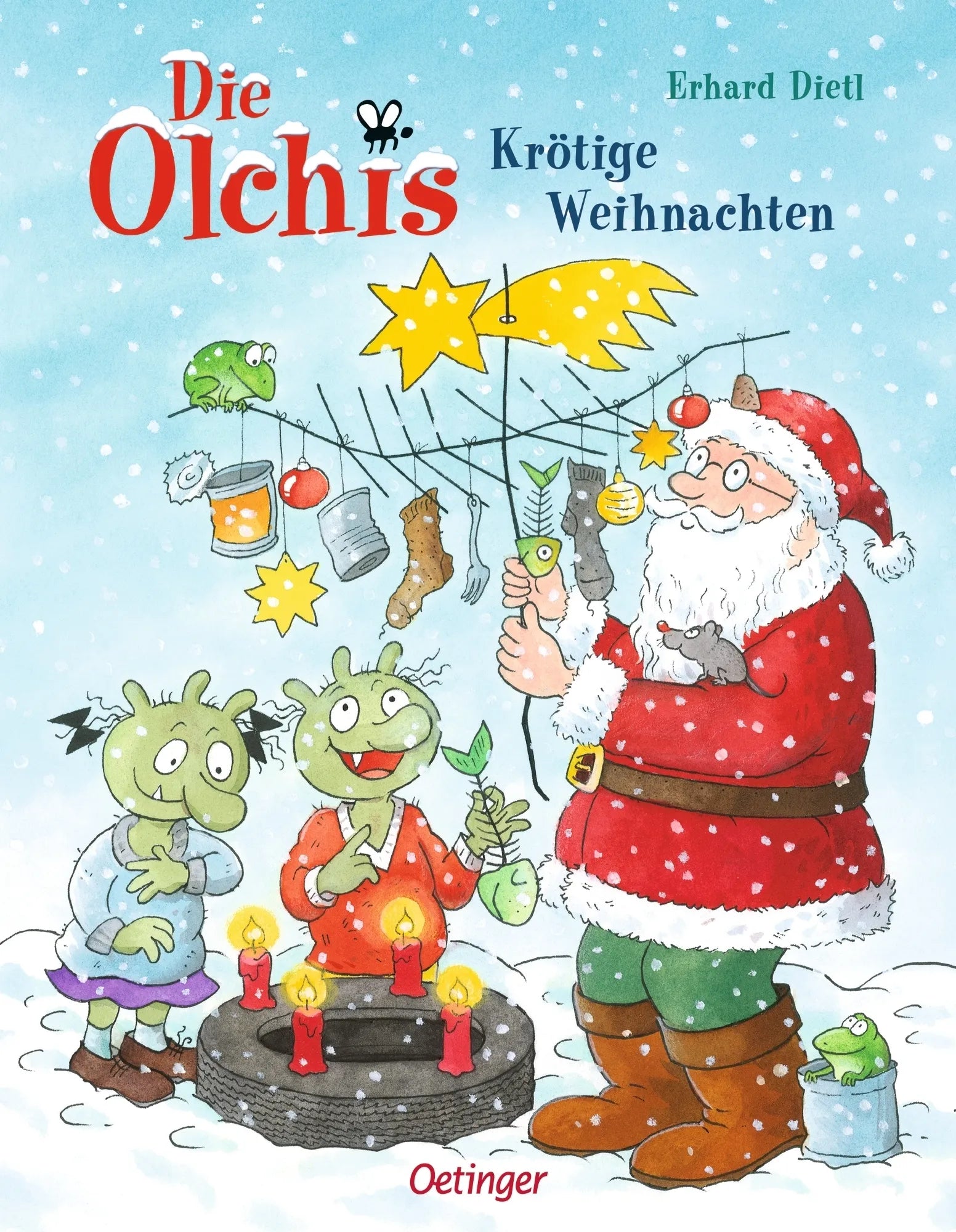 Buchcover von 'Die Olchis. Krötige Weihnachten' - Gebundene Ausgabe von Erhard Dietl