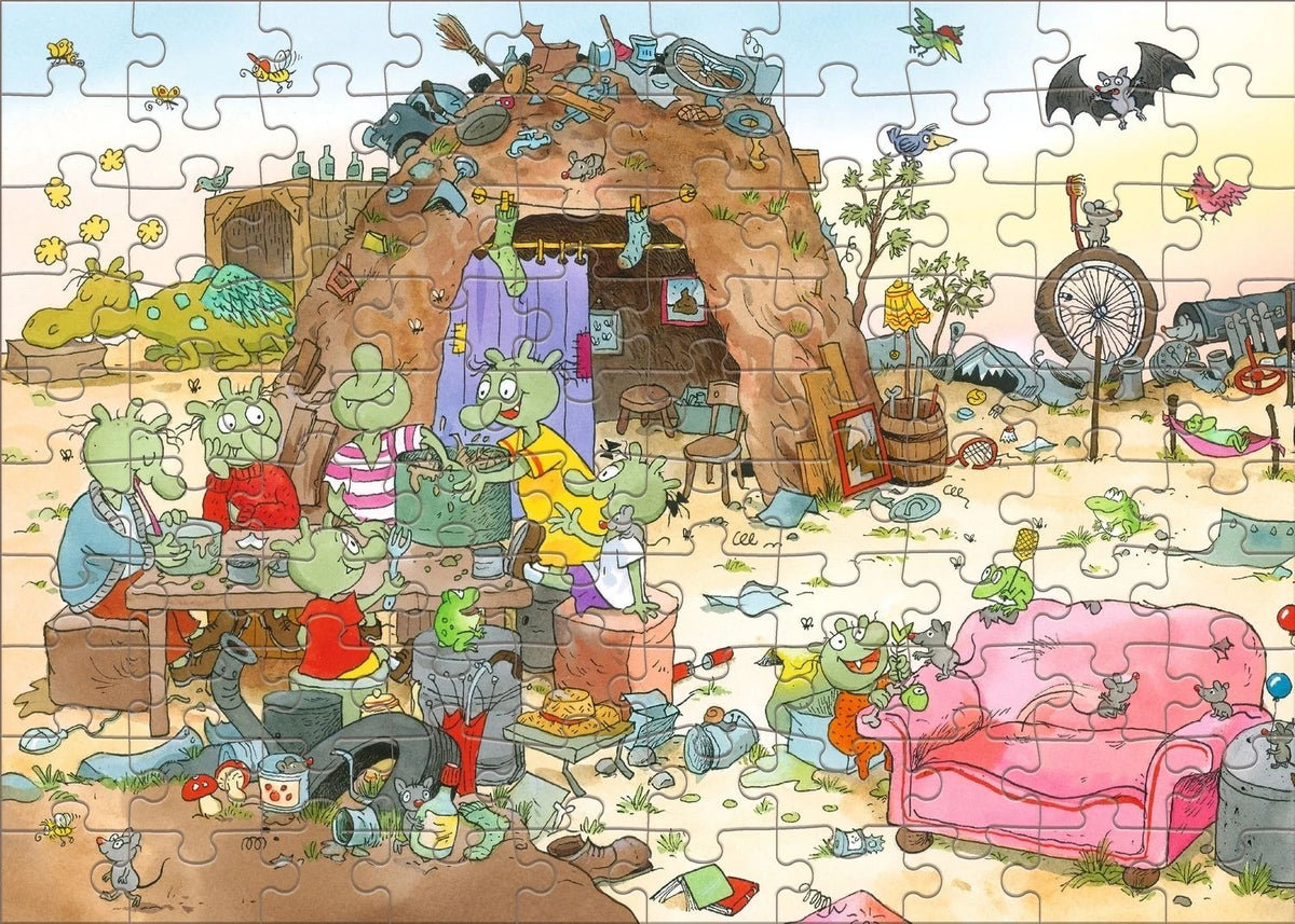 Die Olchis. Puzzle im Buch. 100 Teile – Ansicht