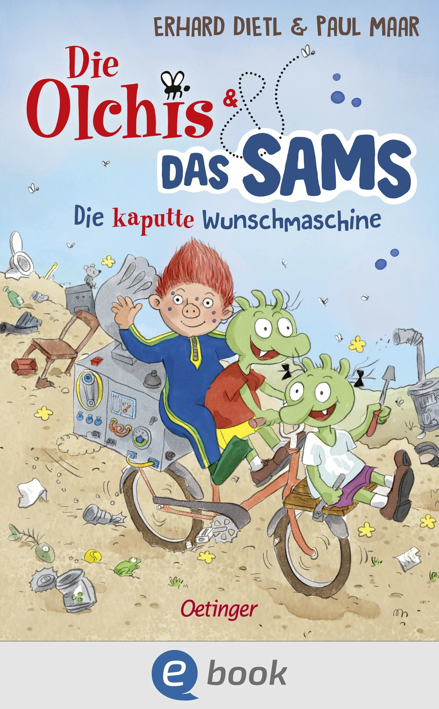 Cover: Die Olchis und das Sams. Die kaputte Wunschmaschine (E-Book) von Erhard Dietl