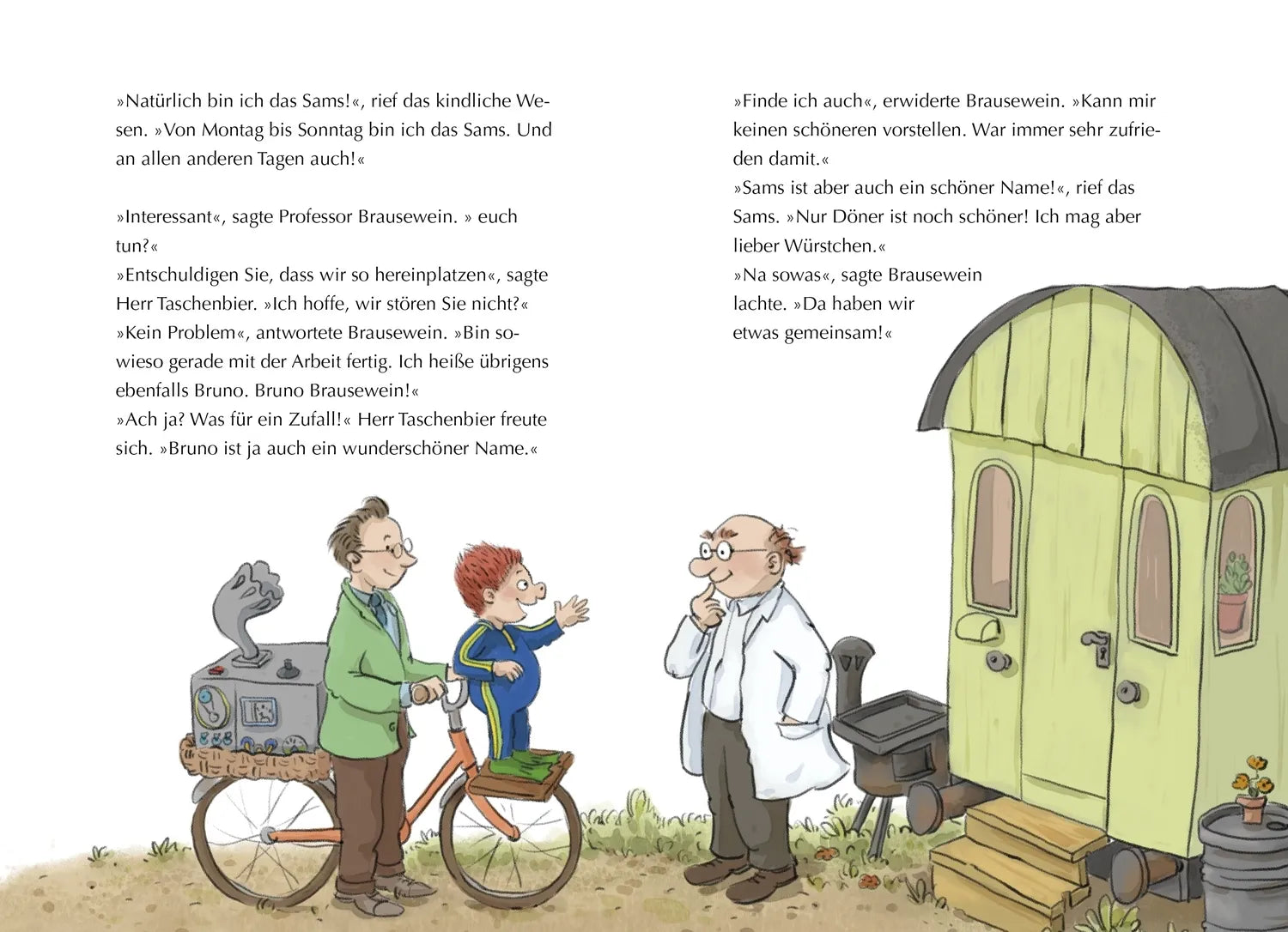 Detailansicht: Die Olchis und das Sams. Die kaputte Wunschmaschine (Hardcover)