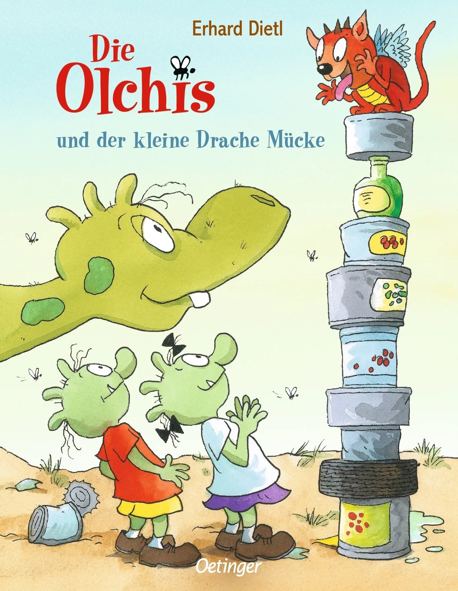 Buchcover von 'Die Olchis und der kleine Drache Mücke' - Gebundene Ausgabe von Erhard Dietl