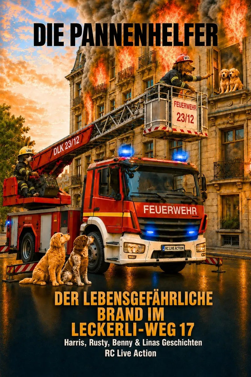 Cover: Die Pannenhelfer - Lebensgefährlicher Brand im Leckerliweg 17 (E-Book) von Rene Kaul