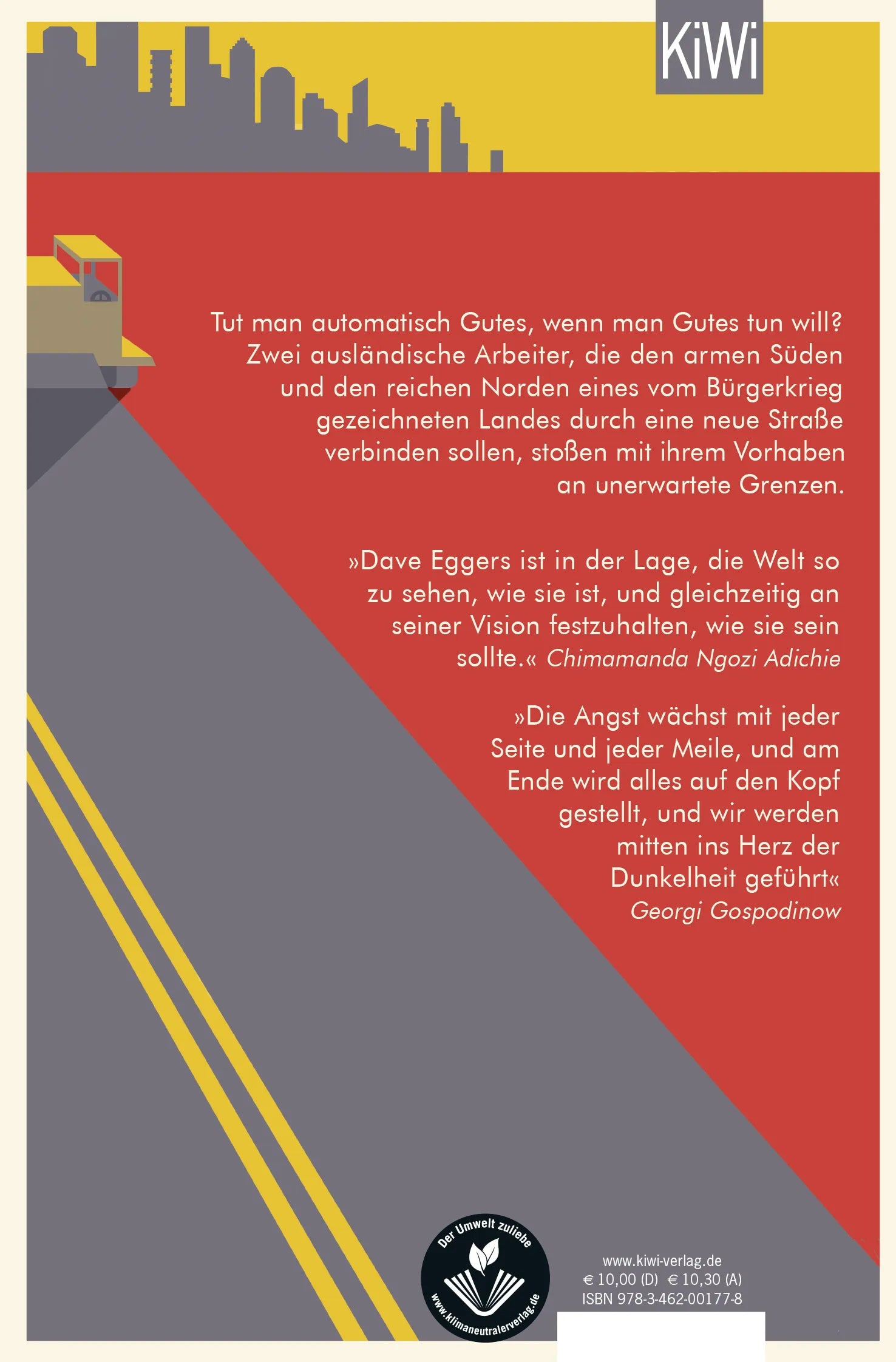Buchrückseite von 'Die Parade' mit Klappentext - Taschenbuch