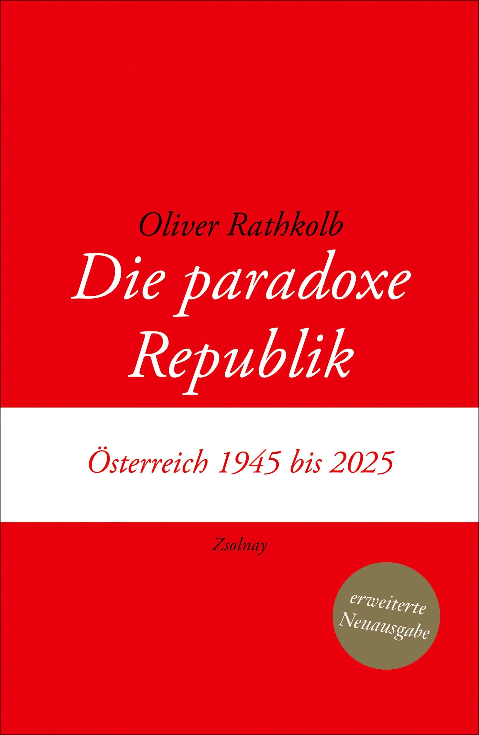 Buchcover von 'Die paradoxe Republik' - Gebundene Ausgabe von Oliver Rathkolb