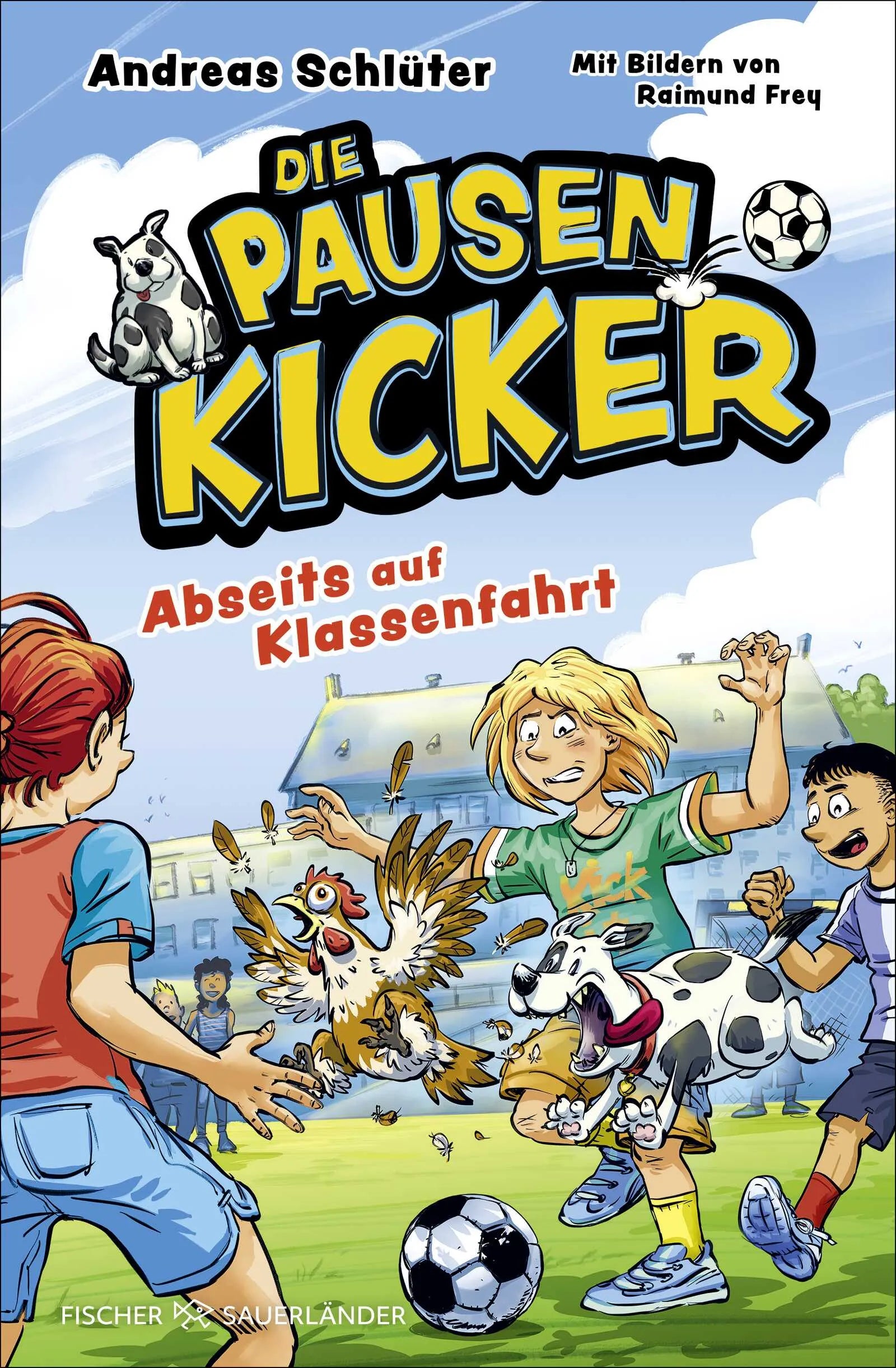 Buchcover von 'Die Pausenkicker – Abseits auf Klassenfahrt' - Gebundene Ausgabe von Andreas Schlüter