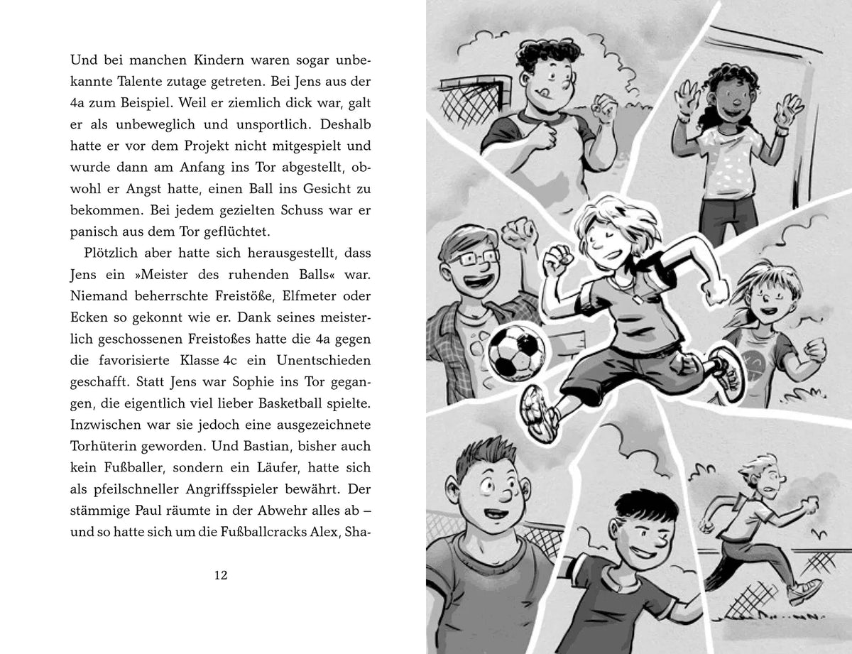 Detailansicht: Die Pausenkicker – Elfmeter für die Nachbarschule (Hardcover)