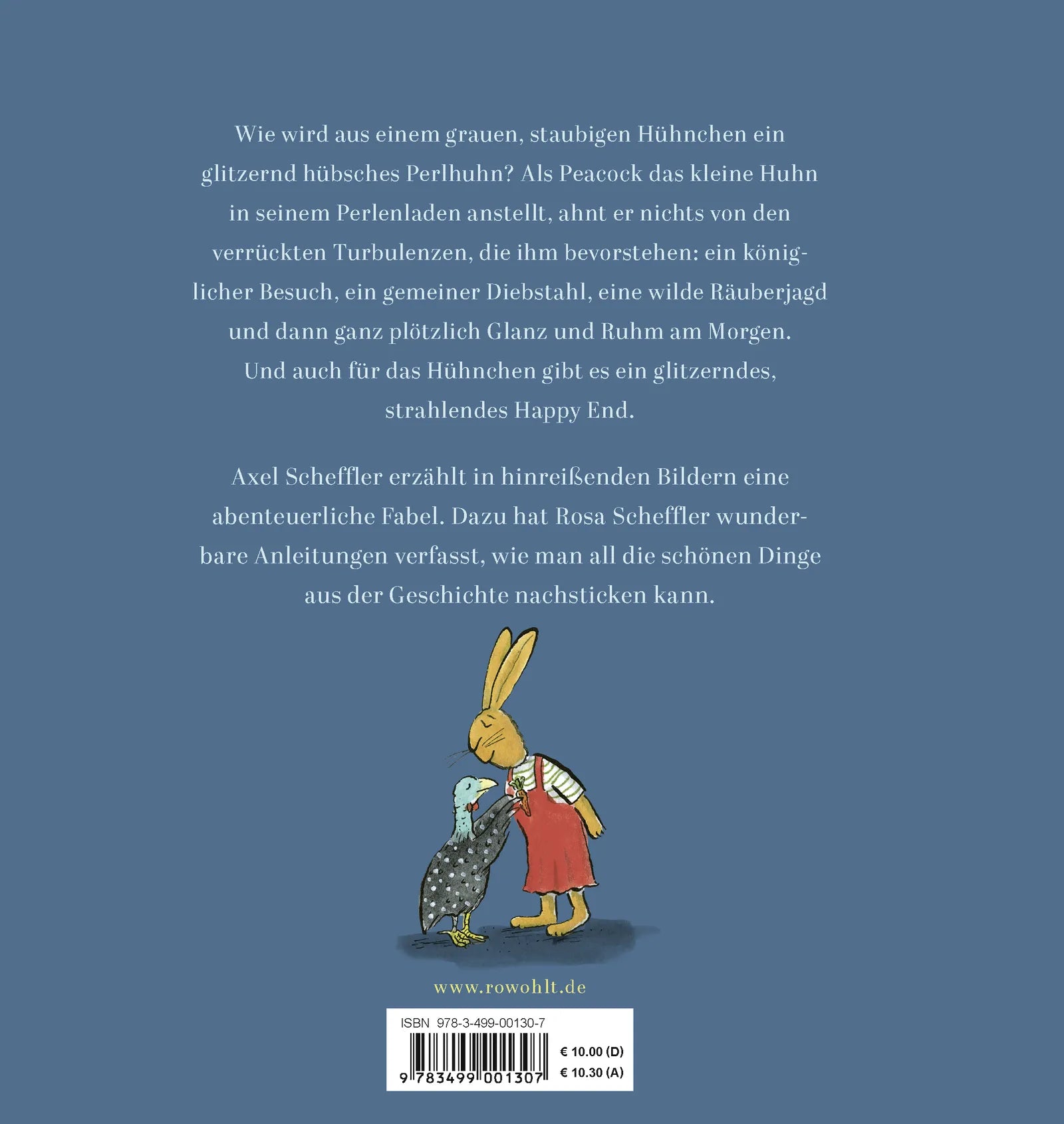 Buchrückseite von 'Die Perlendiebin' mit Klappentext - Gebundene Ausgabe
