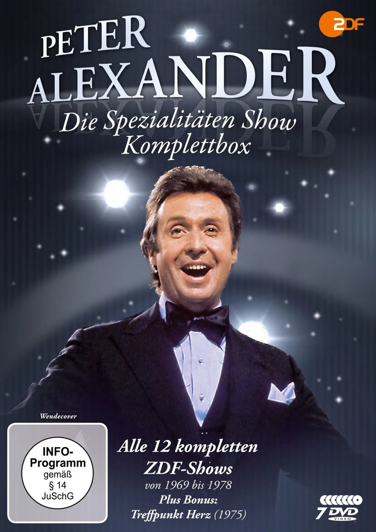 DVD-Cover: Die Peter Alexander Spezialitäten Show - Komplet. Regie: Wolfgang Rademann