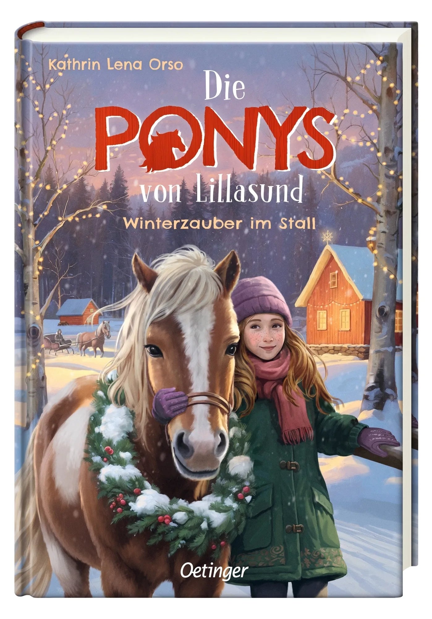 Produktansicht: Die Ponys von Lillasund 3. Winterzauber im Stall (Gebundene Ausgabe)