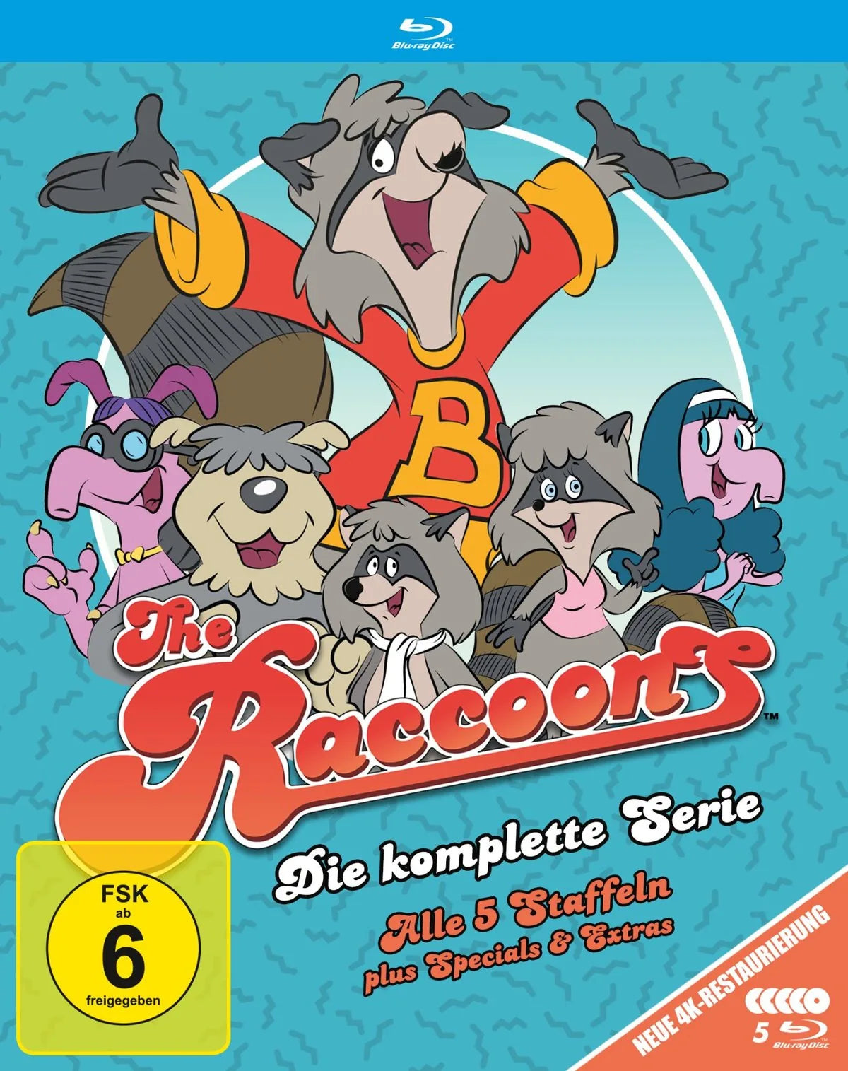 Die Raccoons - Die komplette Zeichentrickserie - Blu-ray Disc