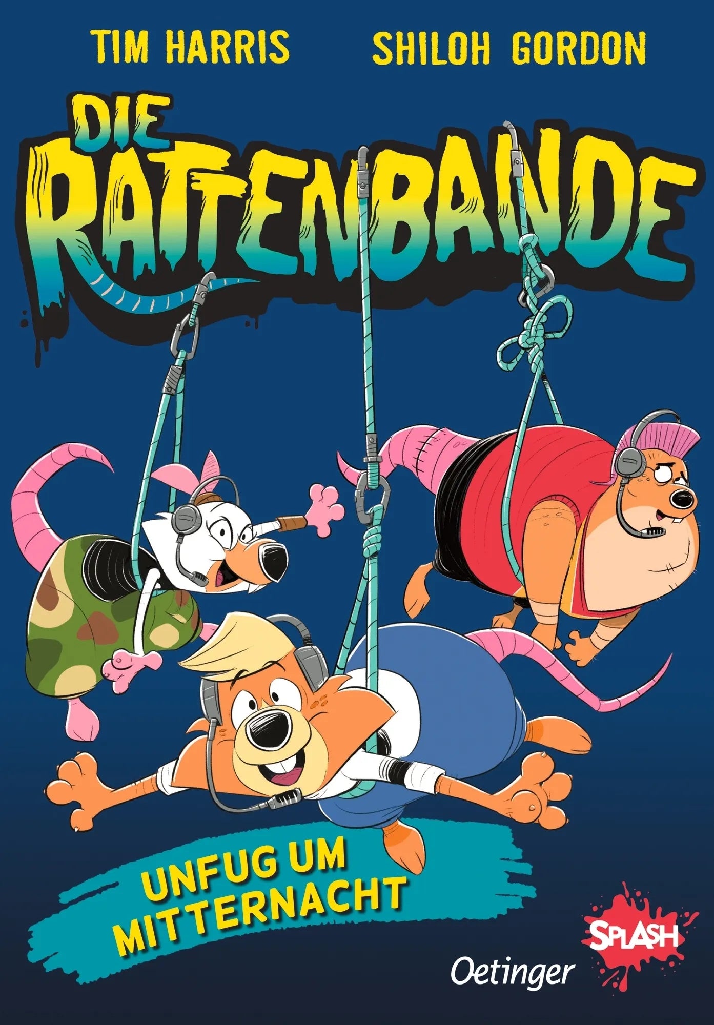 Buchcover von 'Die Rattenbande 2. Unfug um Mitternacht' - Gebundene Ausgabe von Tim Harris