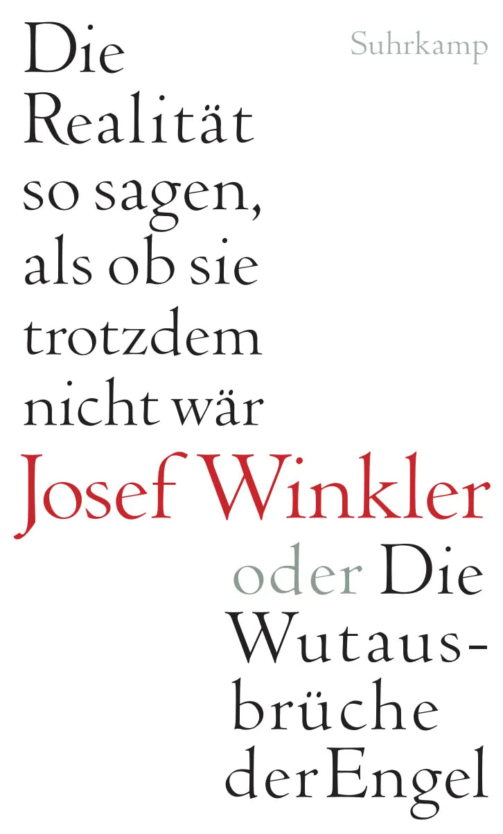 Buchcover von 'Die Realität so sagen, als ob sie trotzdem nicht wär oder Die Wutausbrüche der Engel' - Gebundene Ausgabe von Josef Winkler