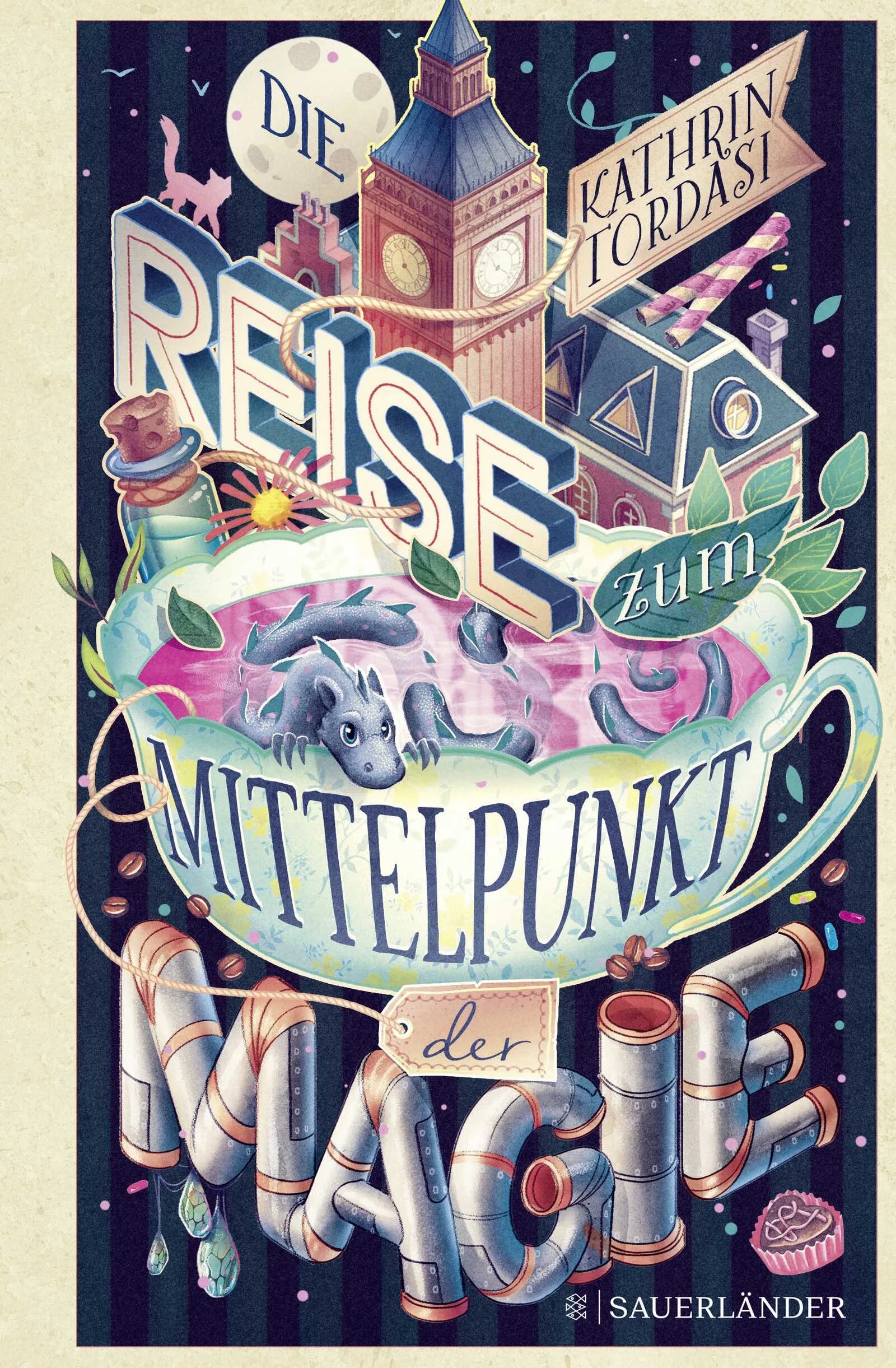 Buchcover von 'Die Reise zum Mittelpunkt der Magie' - Gebundene Ausgabe von Kathrin Tordasi