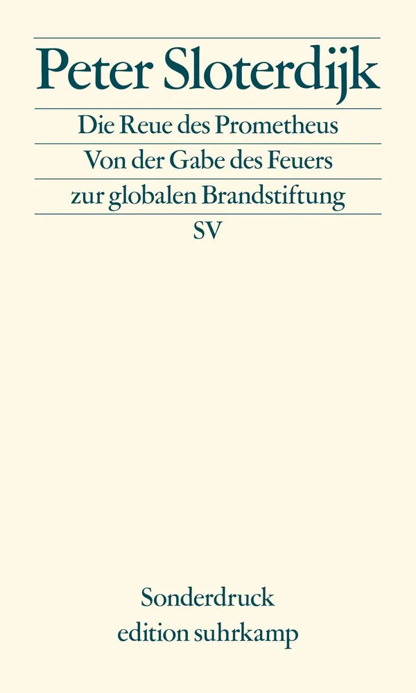 Cover: Die Reue des Prometheus (E-Book) von Peter Sloterdijk