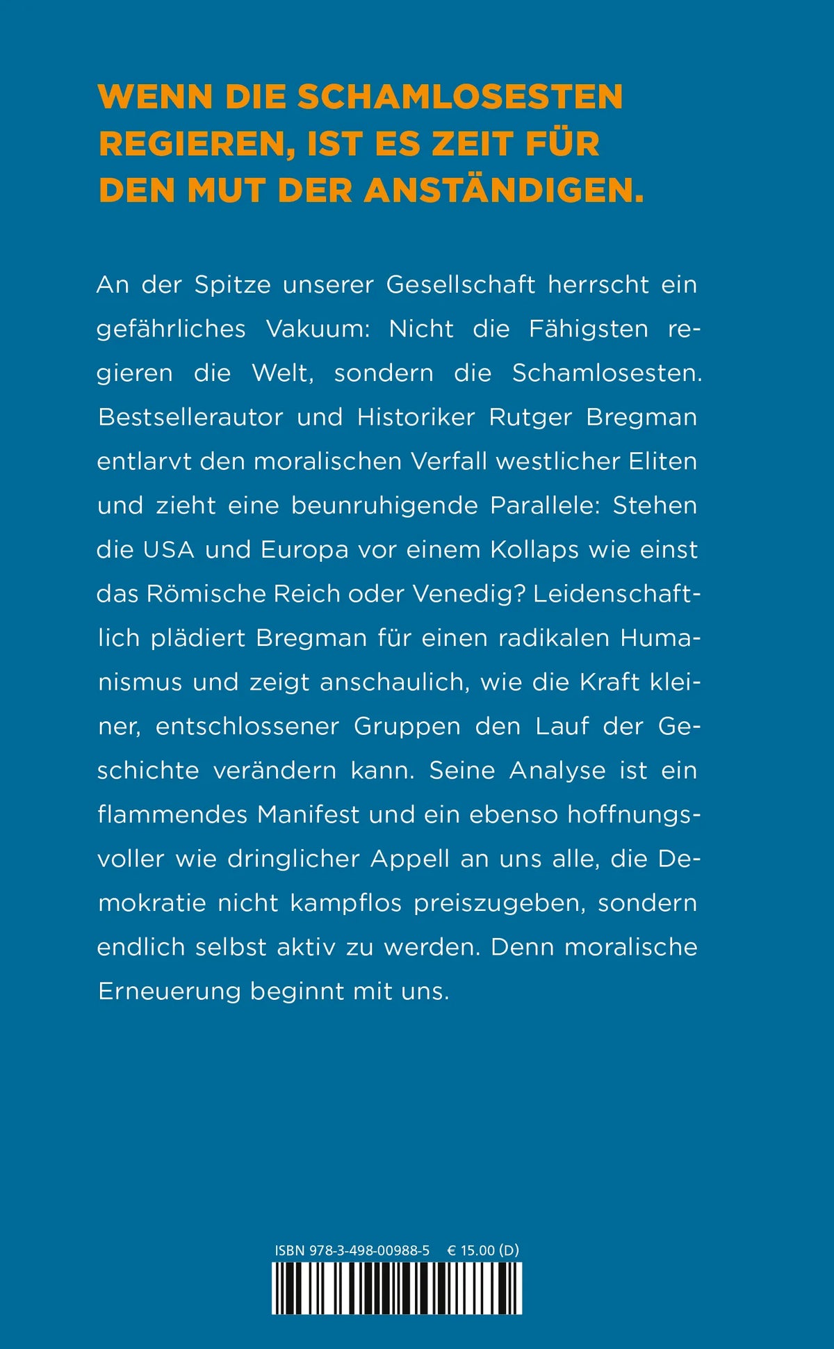 Rückseite: Die Rückkehr der Hoffnung (Hardcover)