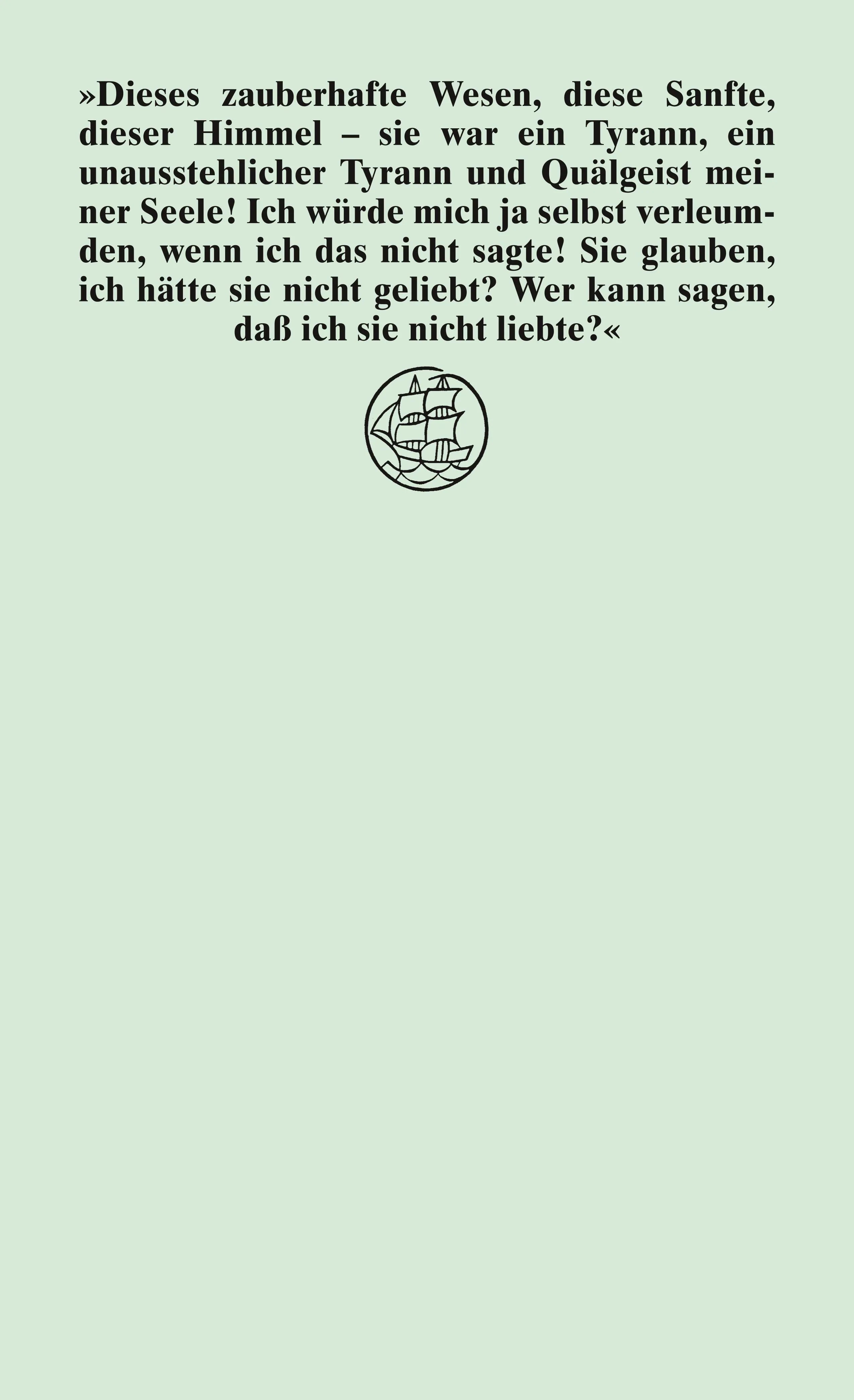 Buchrückseite von 'Die Sanfte' mit Klappentext - Taschenbuch