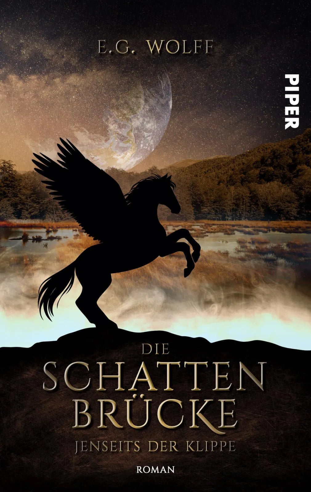 Buchcover von 'Die Schattenbrücke – Jenseits der Klippe' - Taschenbuch von E. G. Wolff