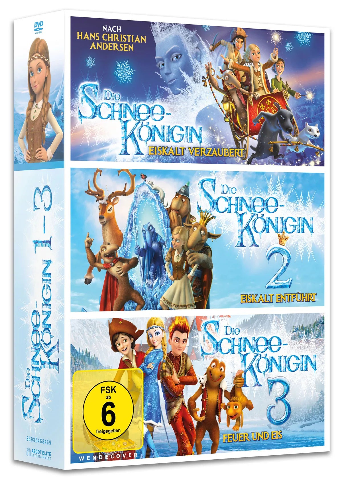 Die Schneekönigin 1-3 Box  [3 DVDs] - DVD