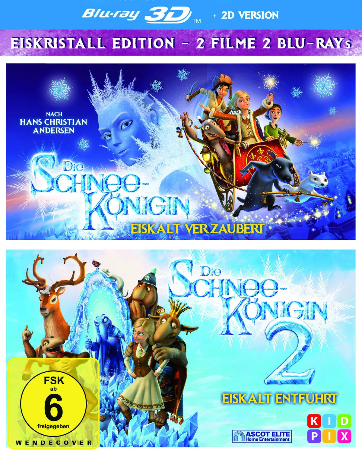 Die Schneekönigin 1+2 - Blu-ray 3D