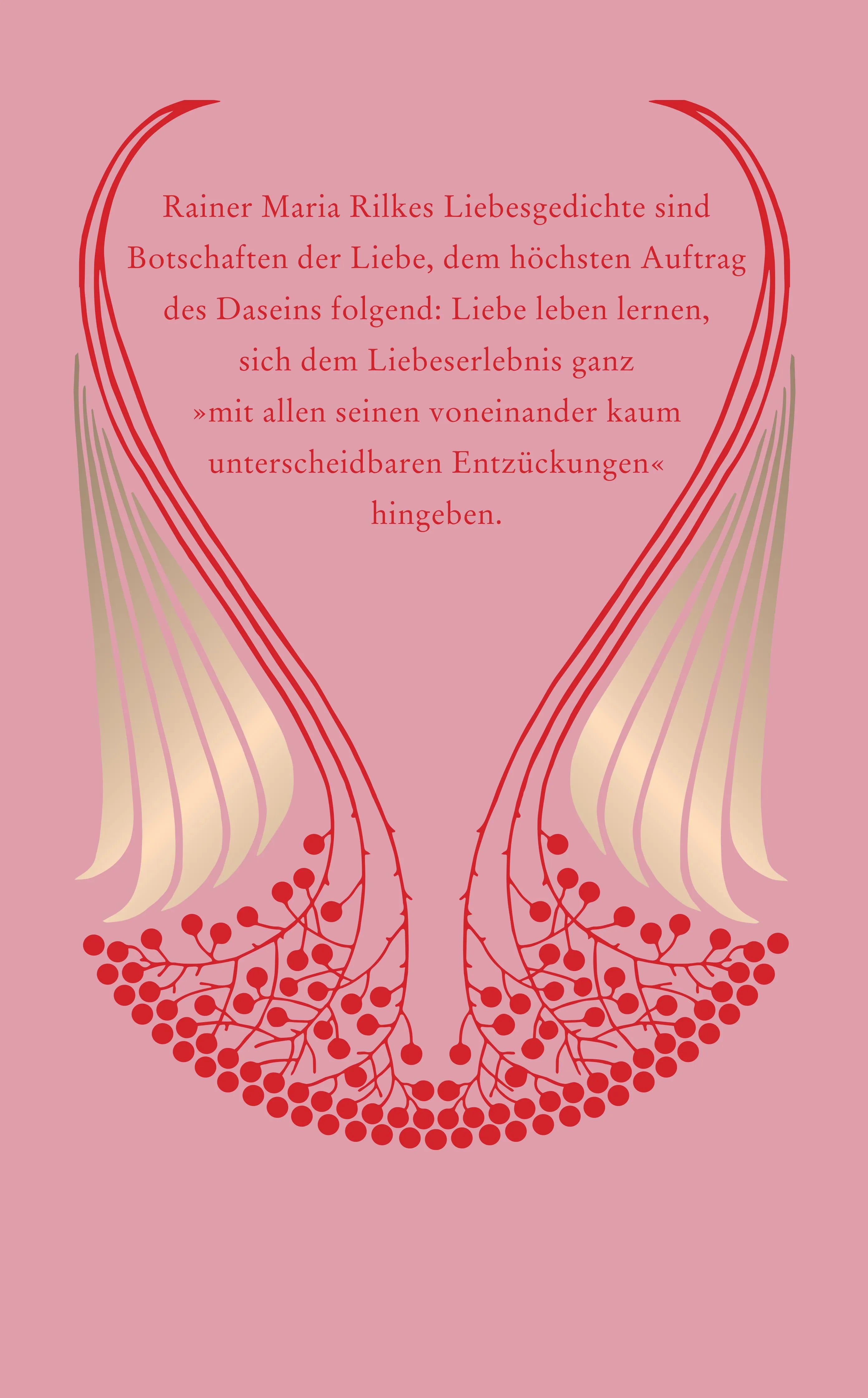 Buchrückseite von 'Die schönsten Liebesgedichte' mit Klappentext - Taschenbuch
